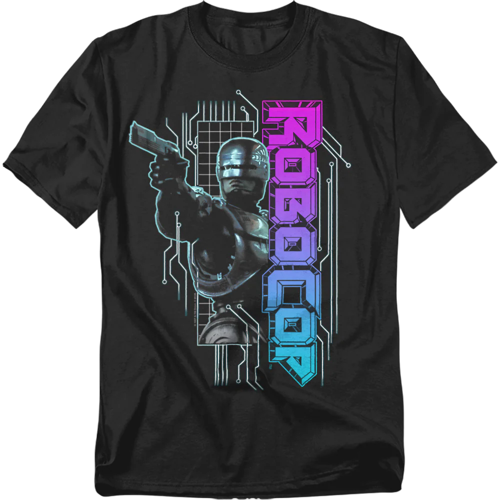 Neon Logo Robocop T-Shirt