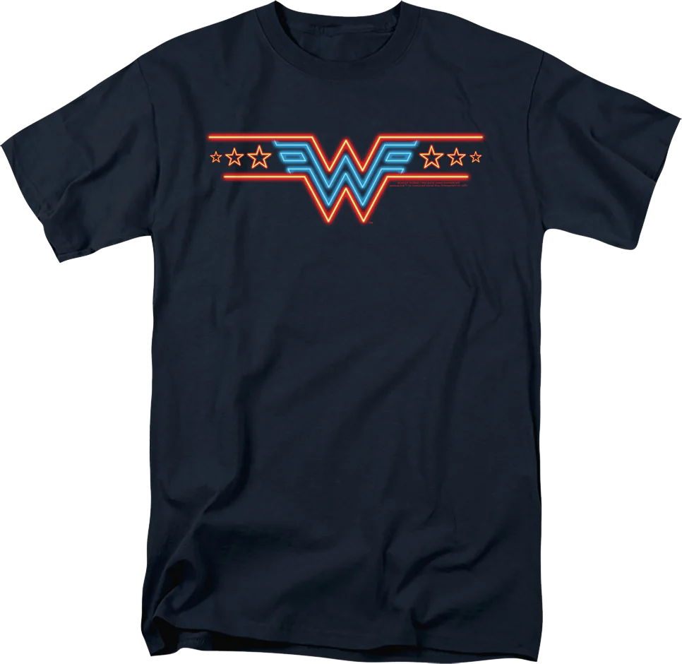 Neon Logo Wonder Woman T-Shirt