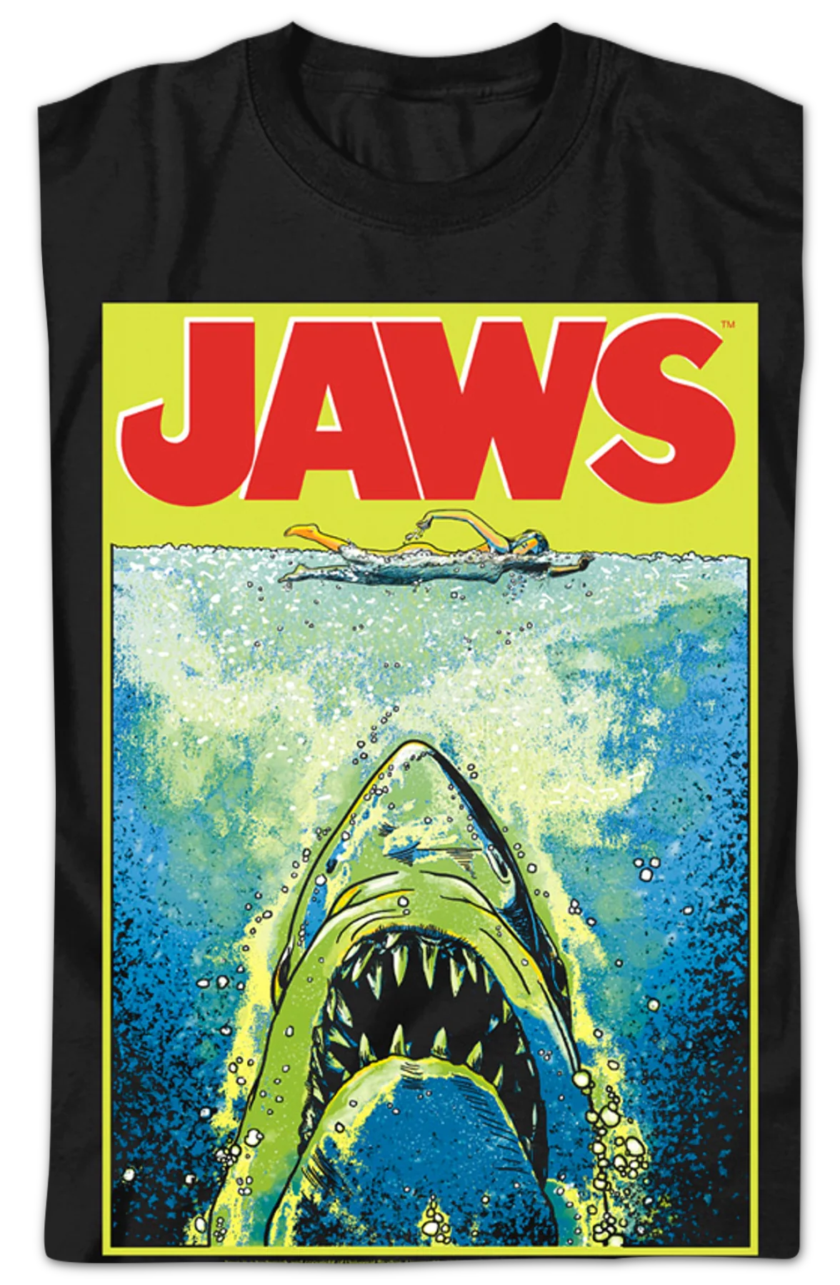 Neon Poster Jaws T-Shirt - Image 2