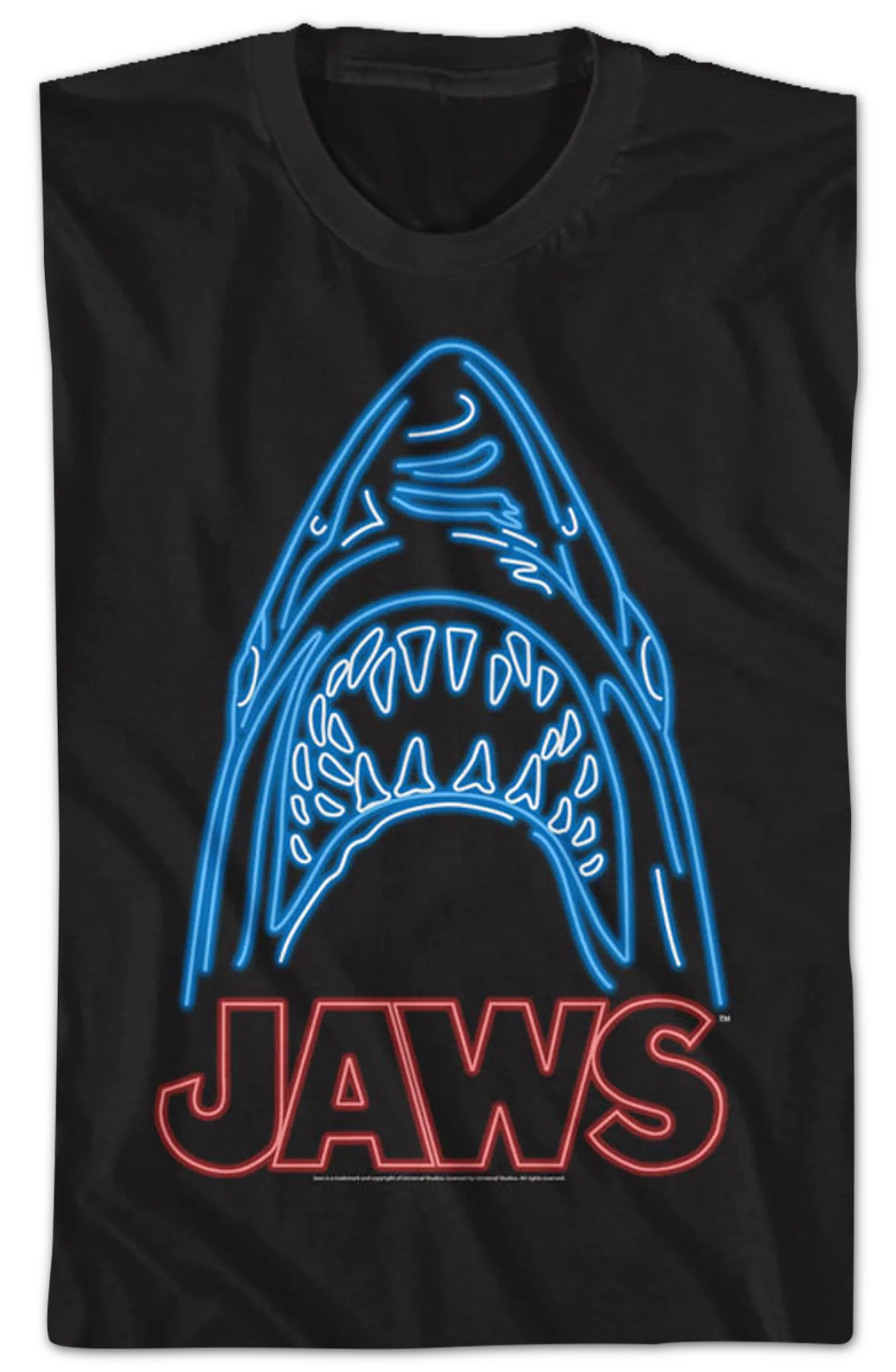 Neon Shark Jaws T-Shirt - Image 2