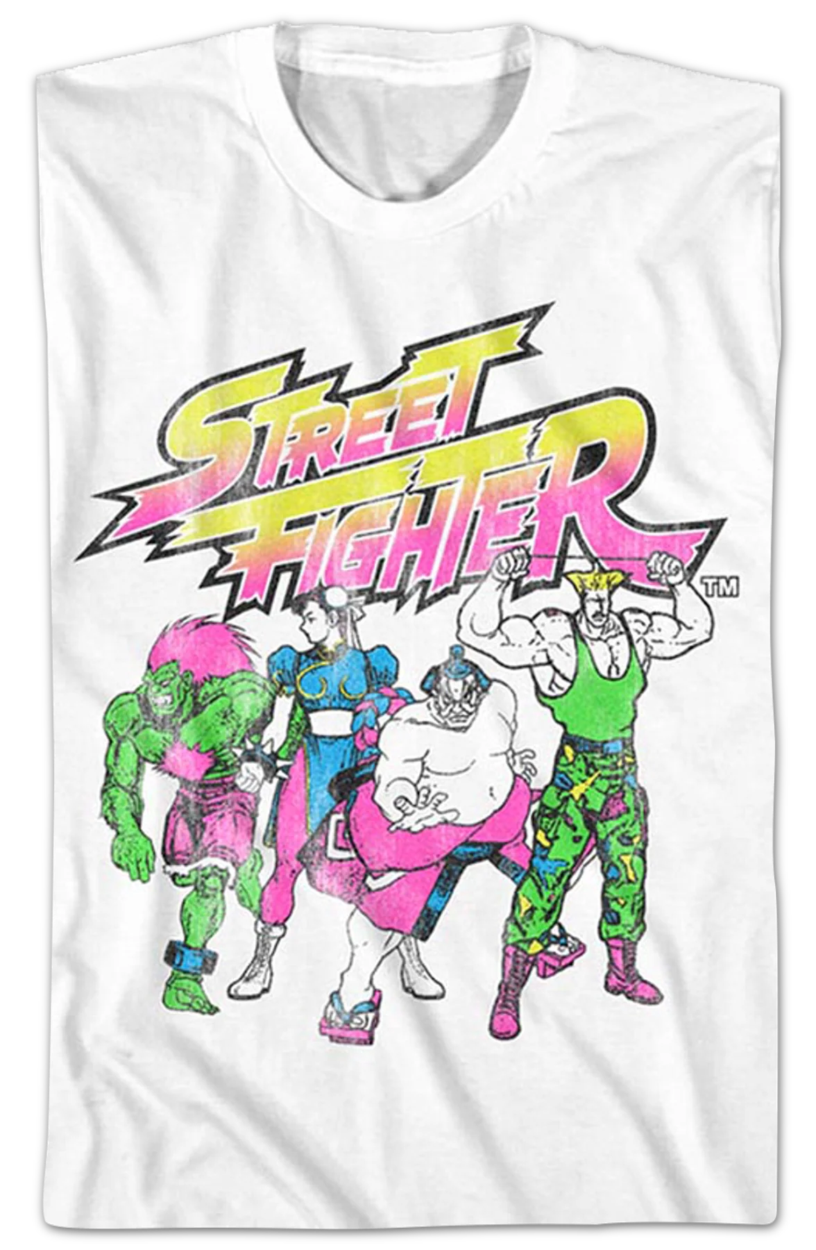 Neon Street Fighter T-Shirt - Image 2