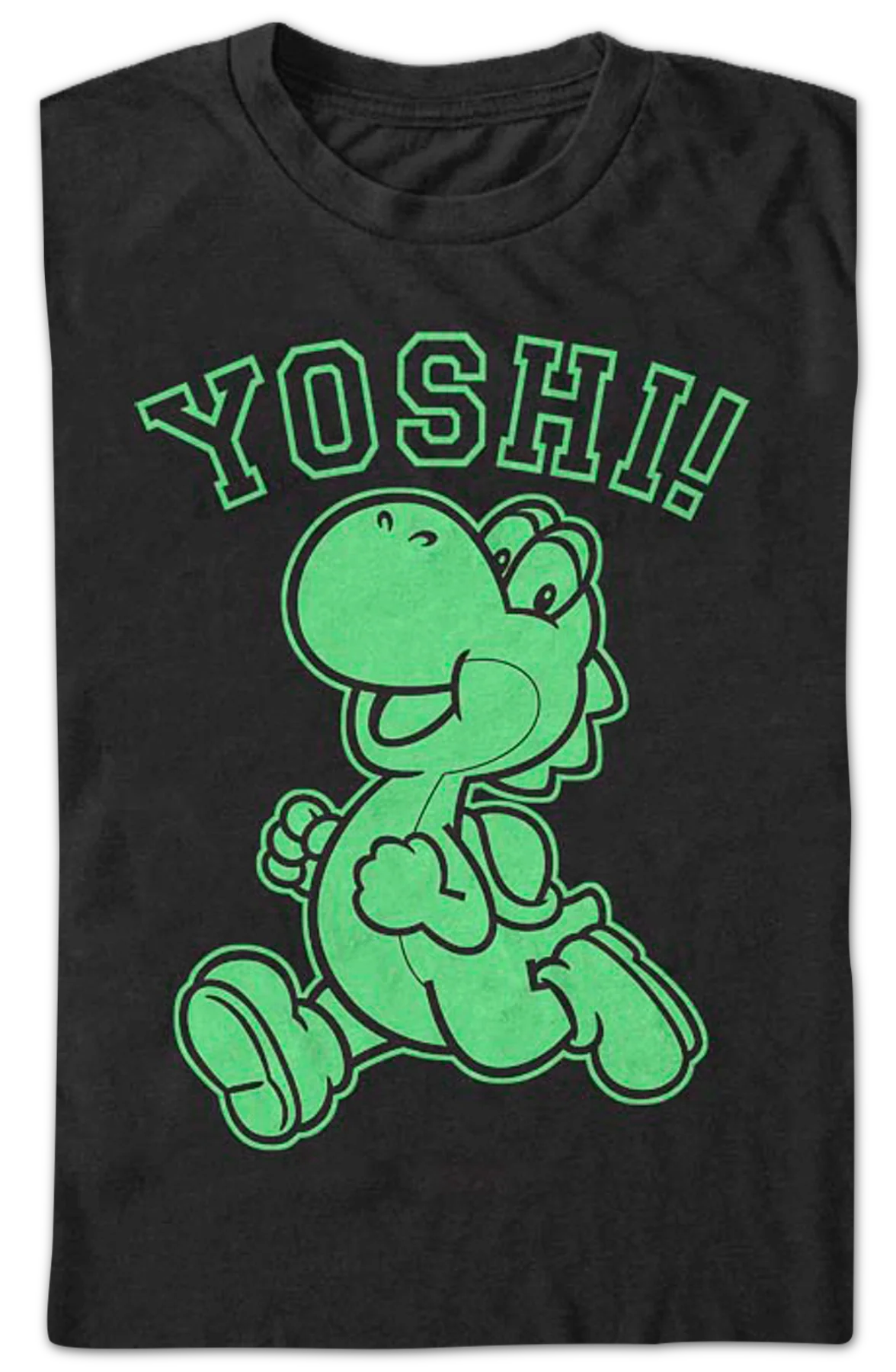 Neon Yoshi Super Mario Bros. T-Shirt - Image 2