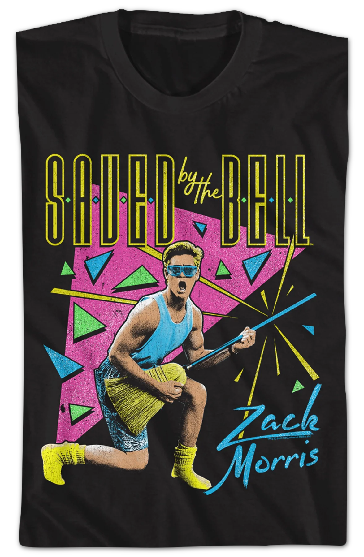 Neon Zack Morris Saved By The Bell T-Shirt - Image 2