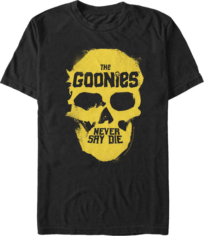 Never Say Die Skull Goonies T-Shirt