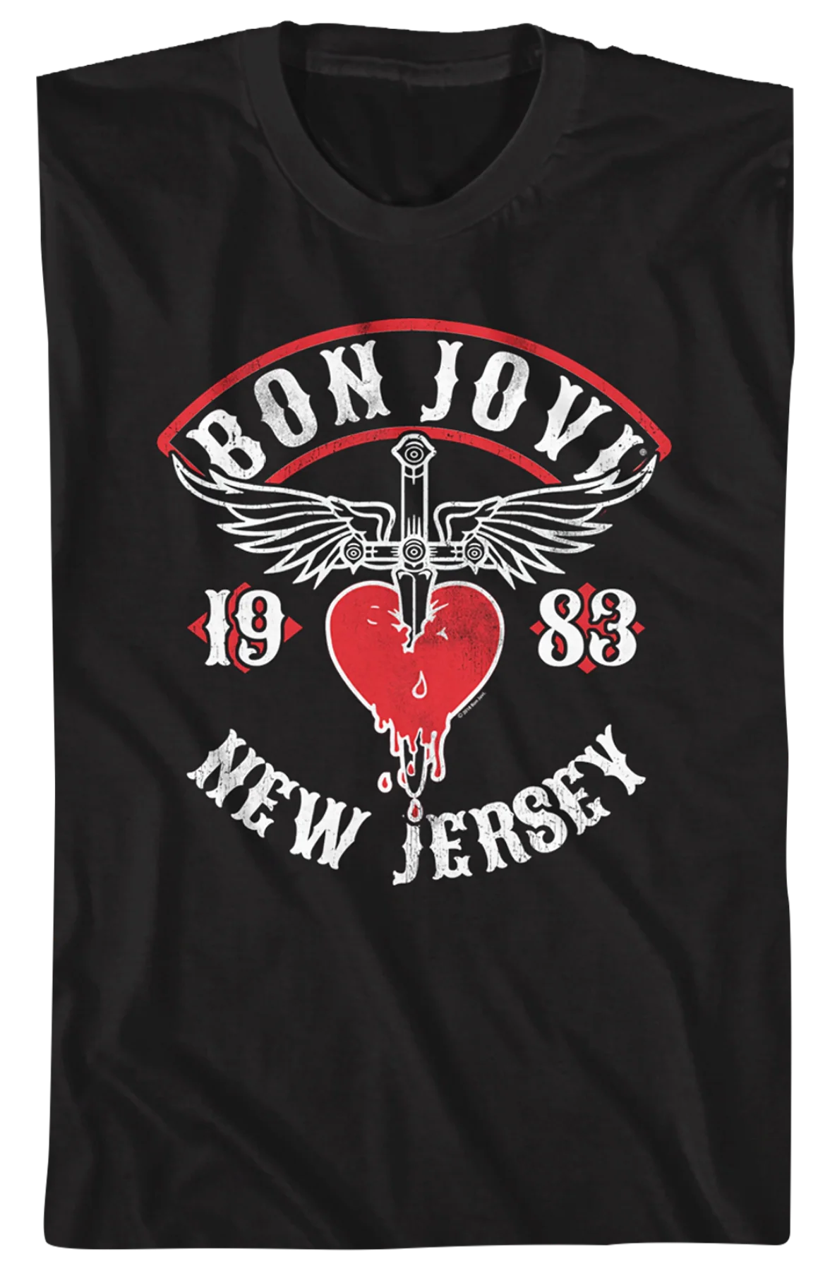 New Jersey 1983 Bon Jovi T-Shirt - Image 2