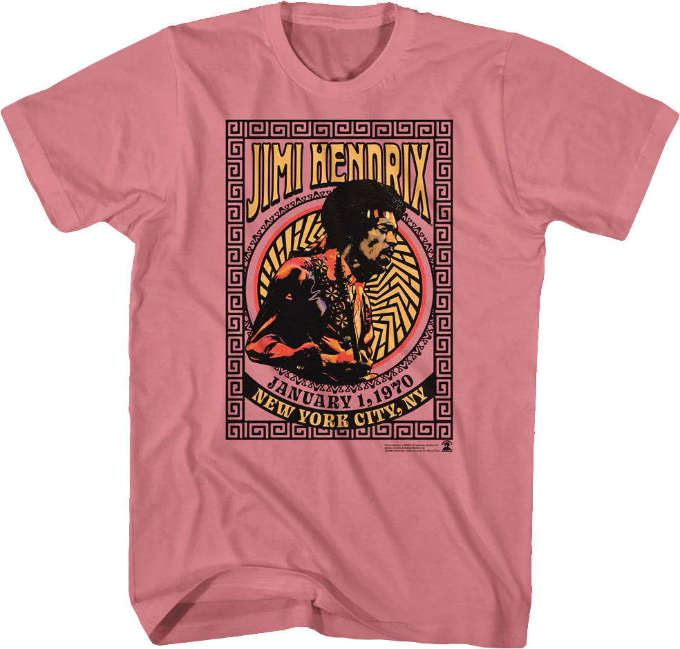 New York City 1970 Jimi Hendrix T-Shirt
