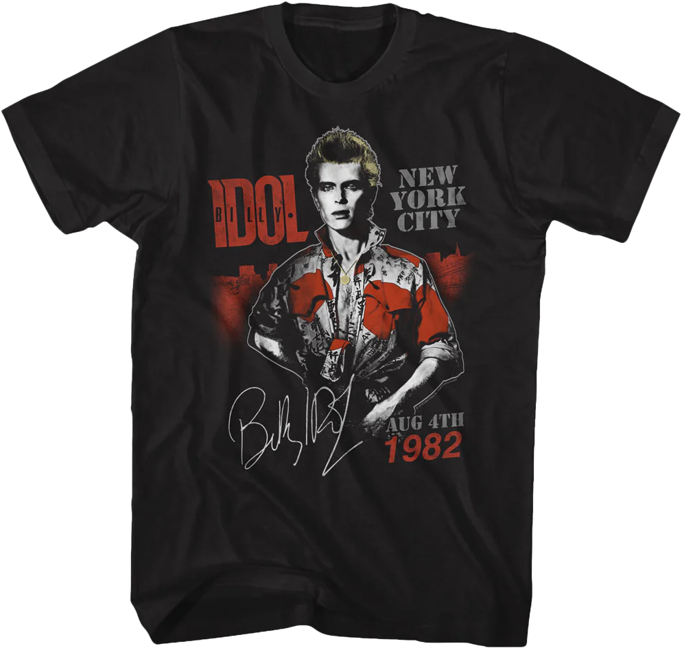 New York City 1982 Billy Idol T-Shirt