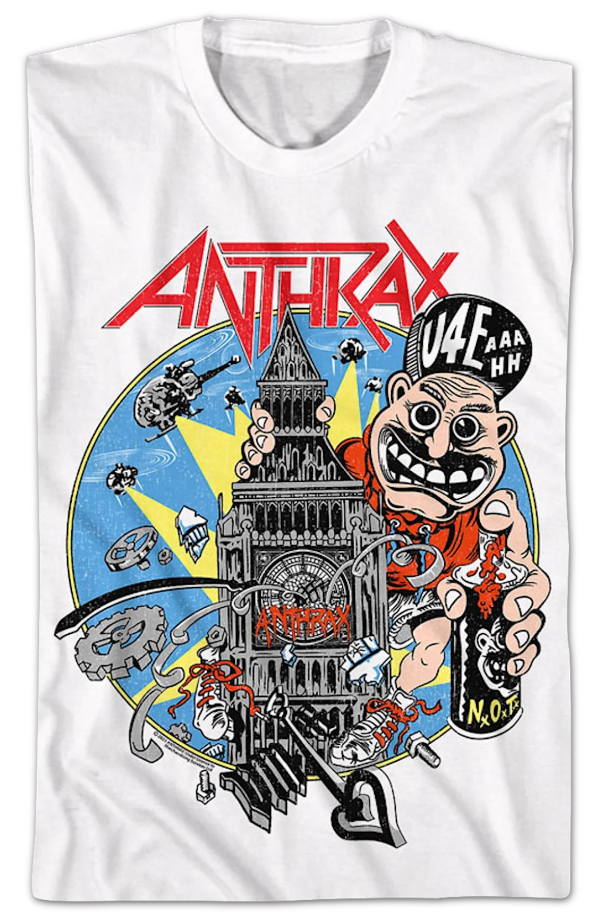Not Man Graffiti Anthrax T-Shirt - Image 2