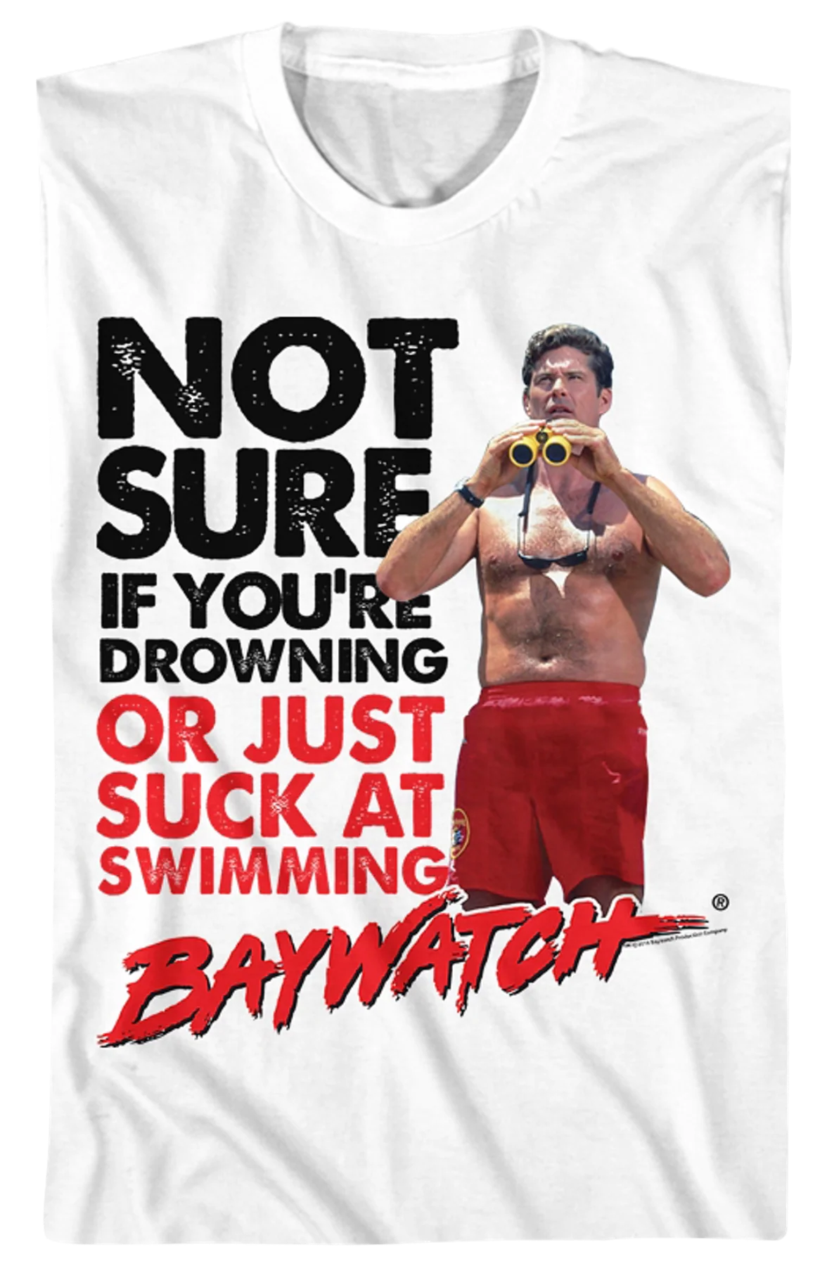 Not Sure Baywatch T-Shirt - Image 2