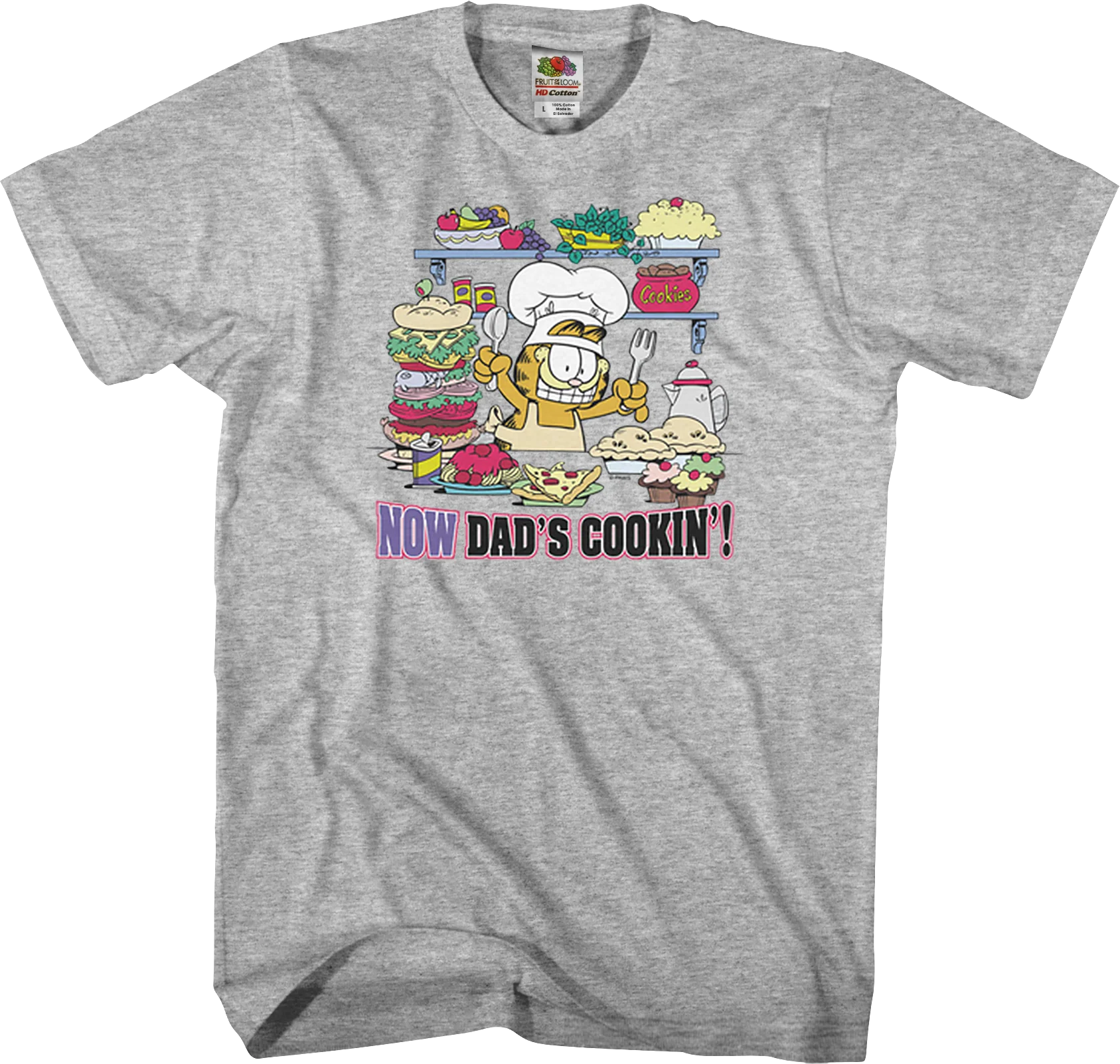 Now Dad's Cookin' Garfield T-Shirt