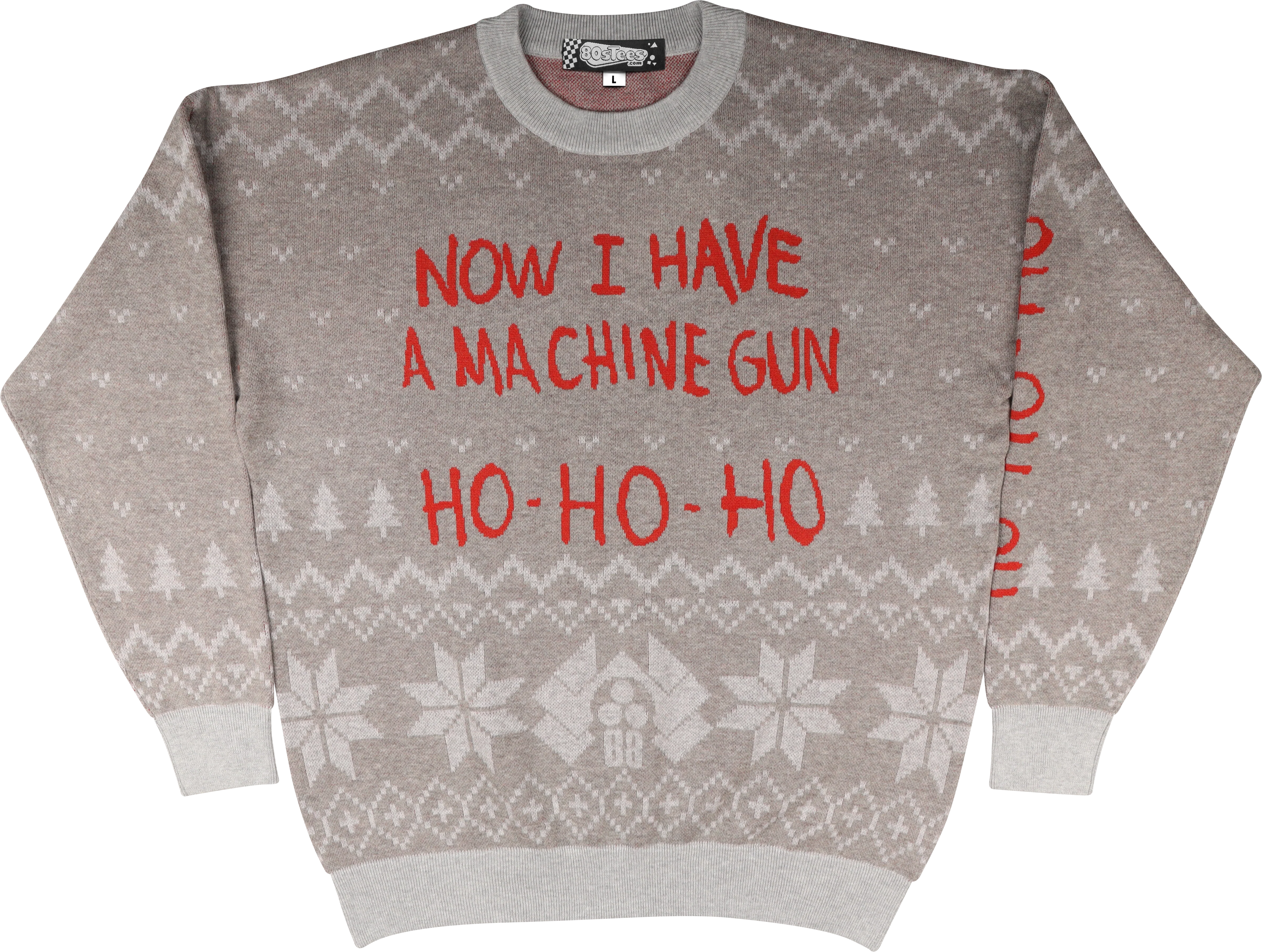 Now I Have A Machine Gun Ho Ho Ho Die Hard Knitted Christmas Sweater