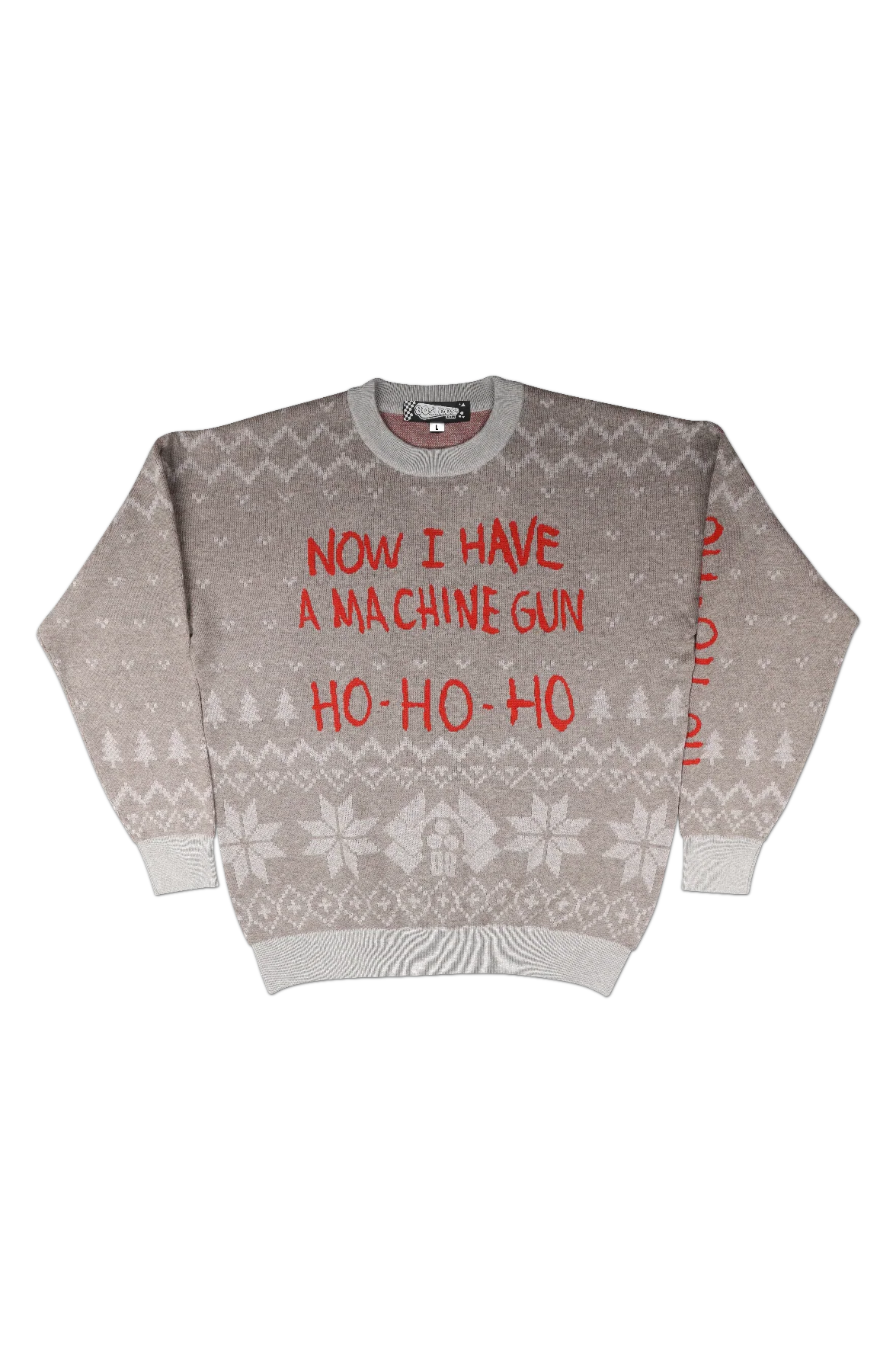 Now I Have A Machine Gun Ho Ho Ho Die Hard Knitted Christmas Sweater - Image 2