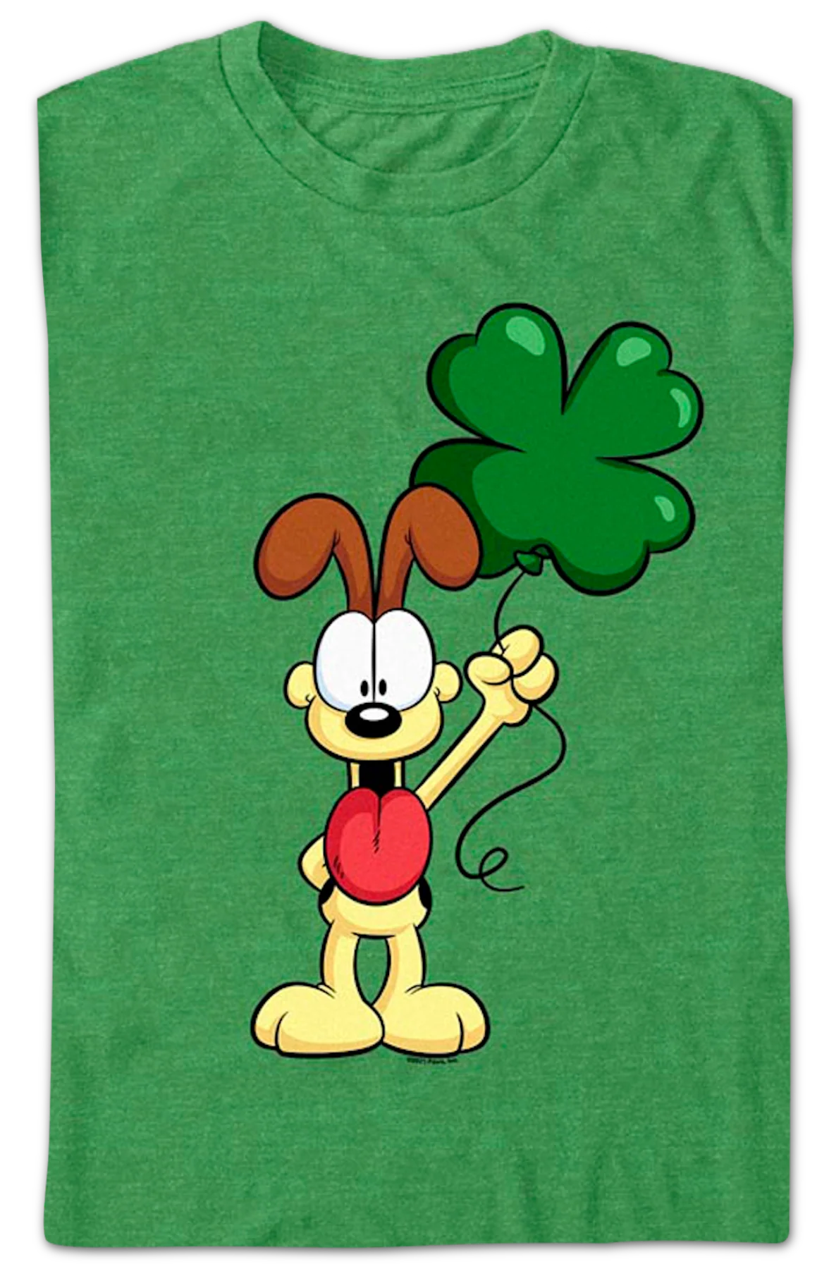 Odie's Shamrock Balloon Garfield T-Shirt - Image 2