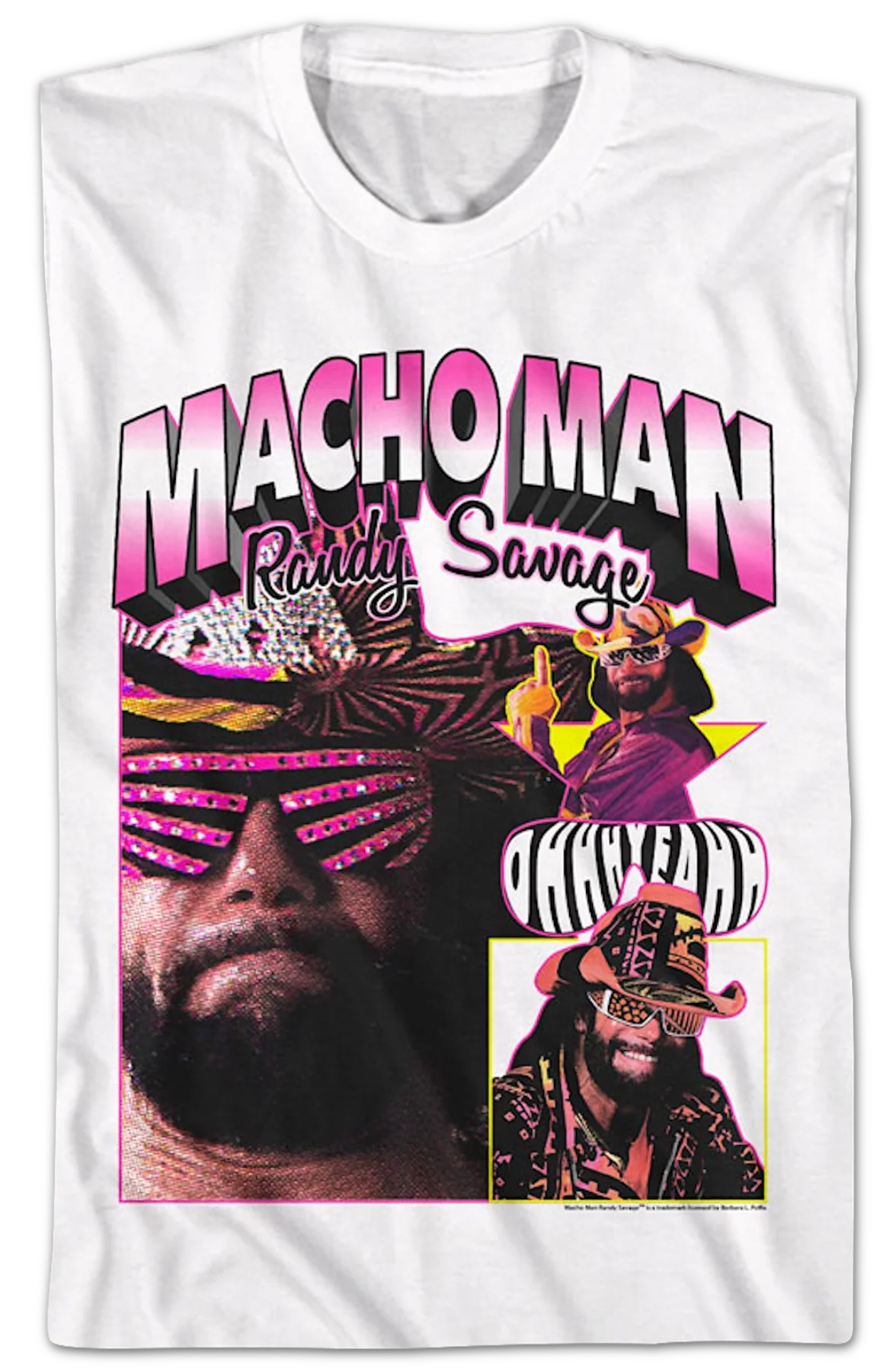 Ohhh Yeahh Collage Macho Man Randy Savage T-Shirt - Image 2