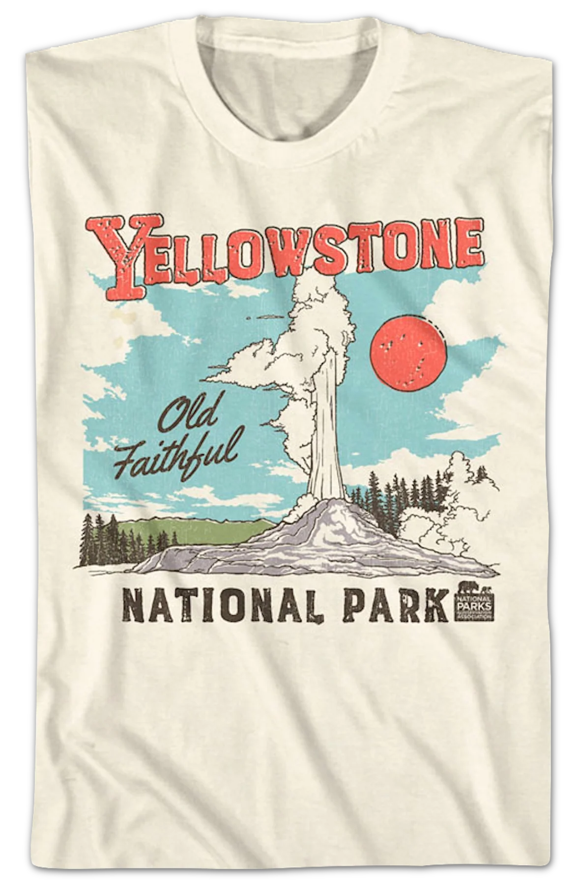 Old Faithful Yellowstone National Park T-Shirt - Image 2