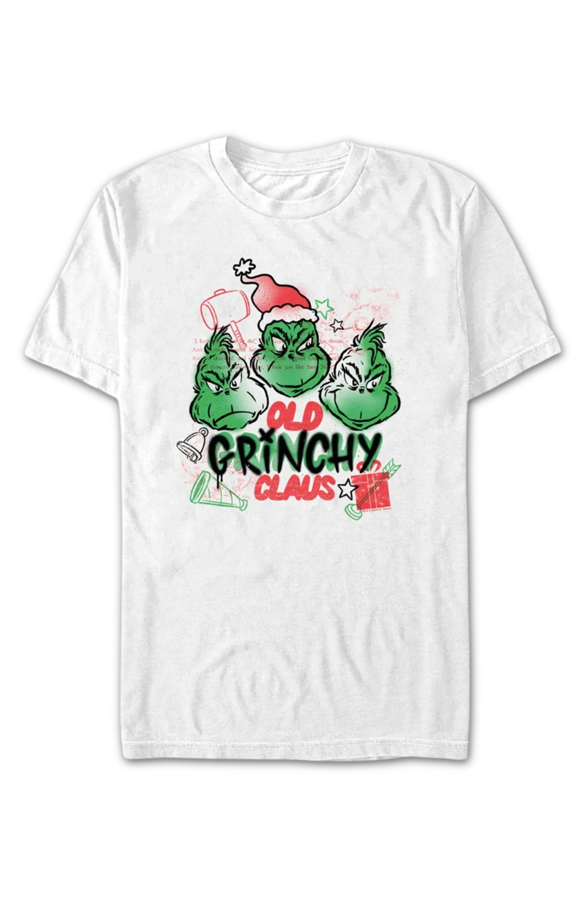 Old Grinchy Claus Dr. Seuss T-Shirt - Image 2