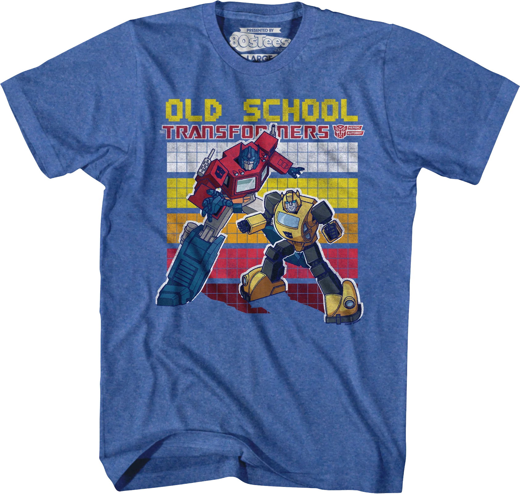 Old School Optimus Prime And Bumblebee Transformers T-Shirt