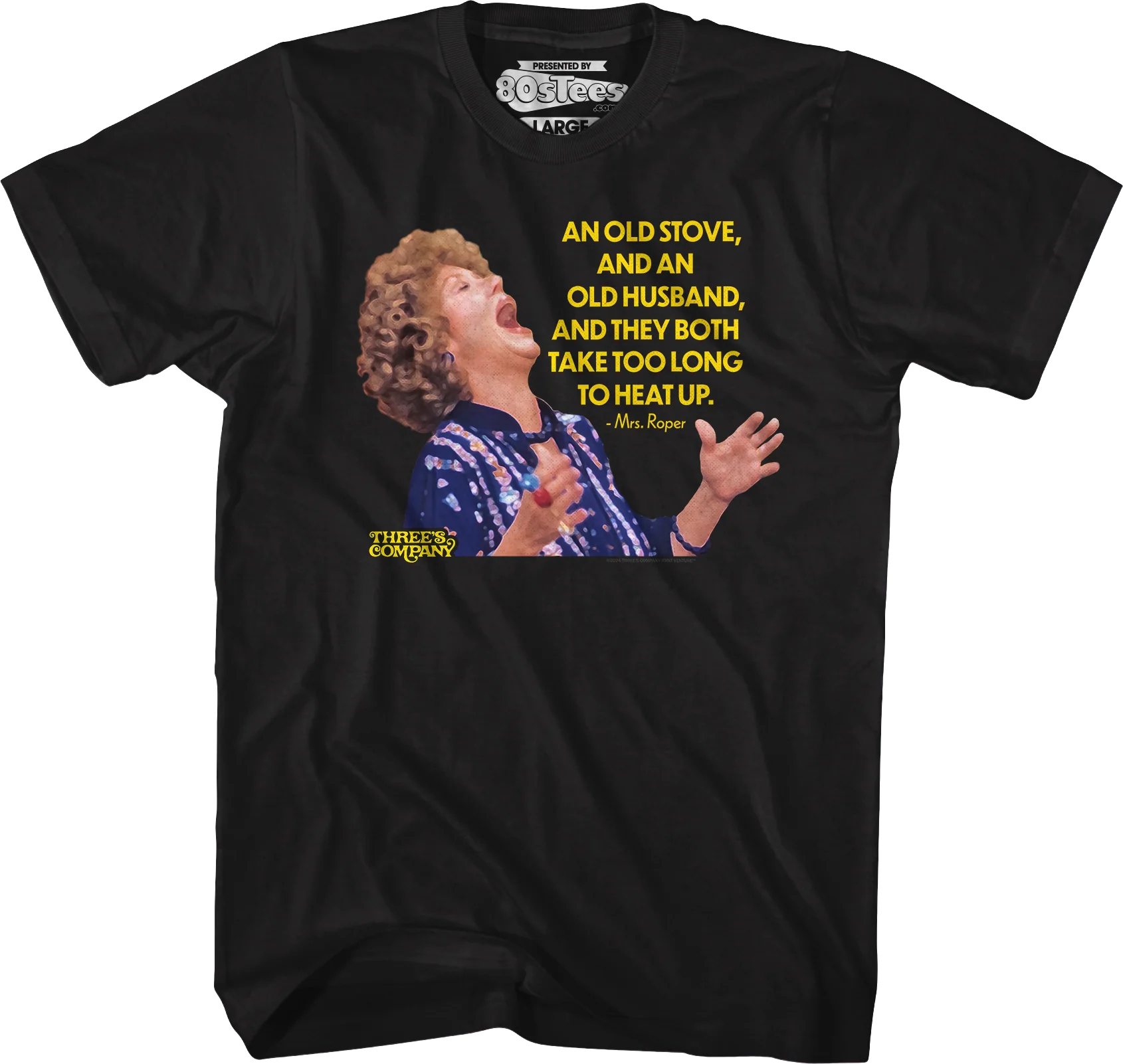 Old Stove Old Husband Three's Company T-Shirt