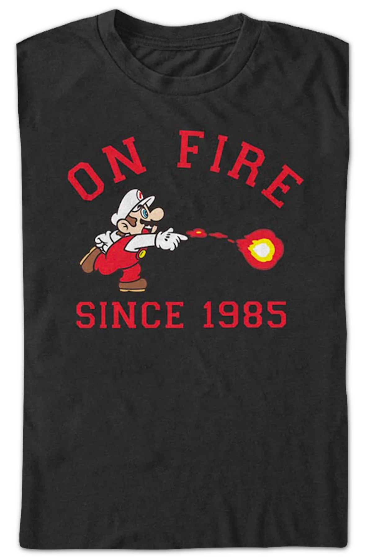 On Fire Since 1985 Super Mario Bros. Nintendo T-Shirt - Image 2