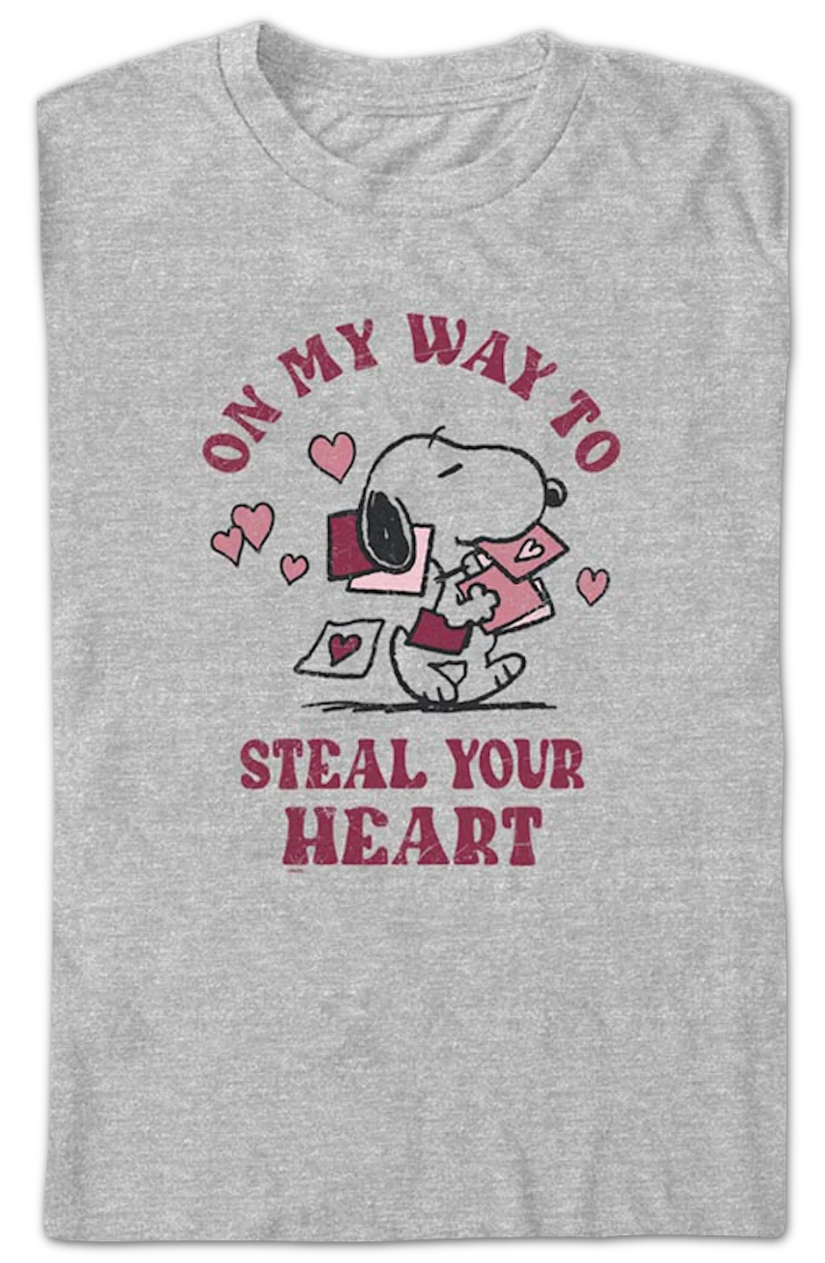 On My Way To Steal Your Heart Peanuts T-Shirt - Image 2
