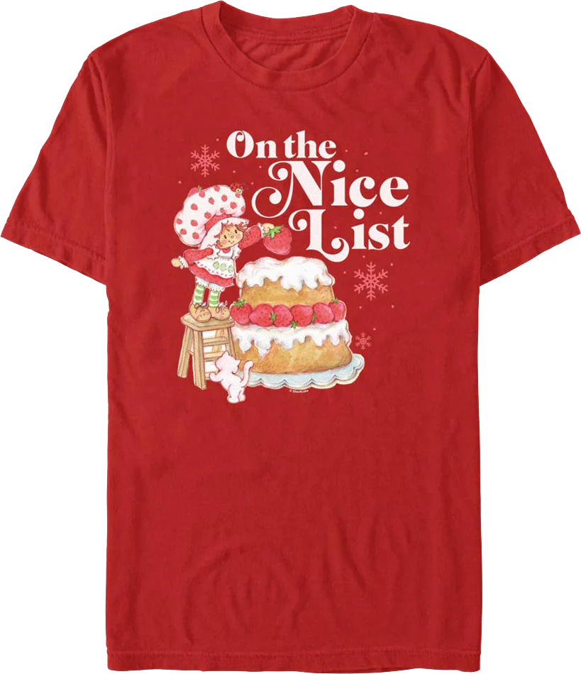 On The Nice List Strawberry Shortcake T-Shirt