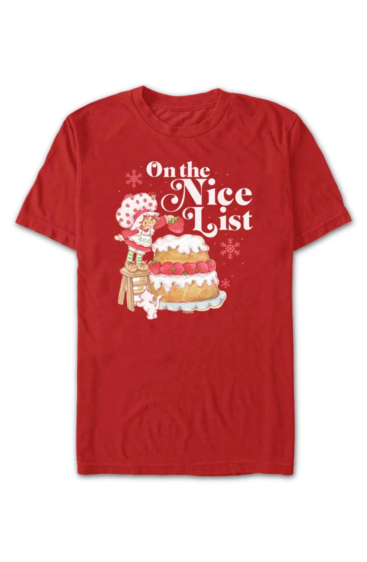 On The Nice List Strawberry Shortcake T-Shirt - Image 2