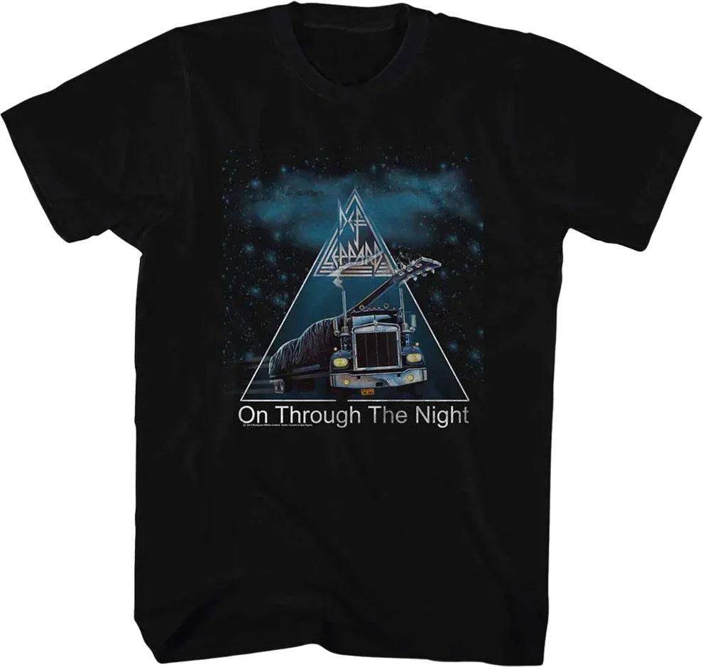 On Through The Night Triangle Def Leppard T-Shirt