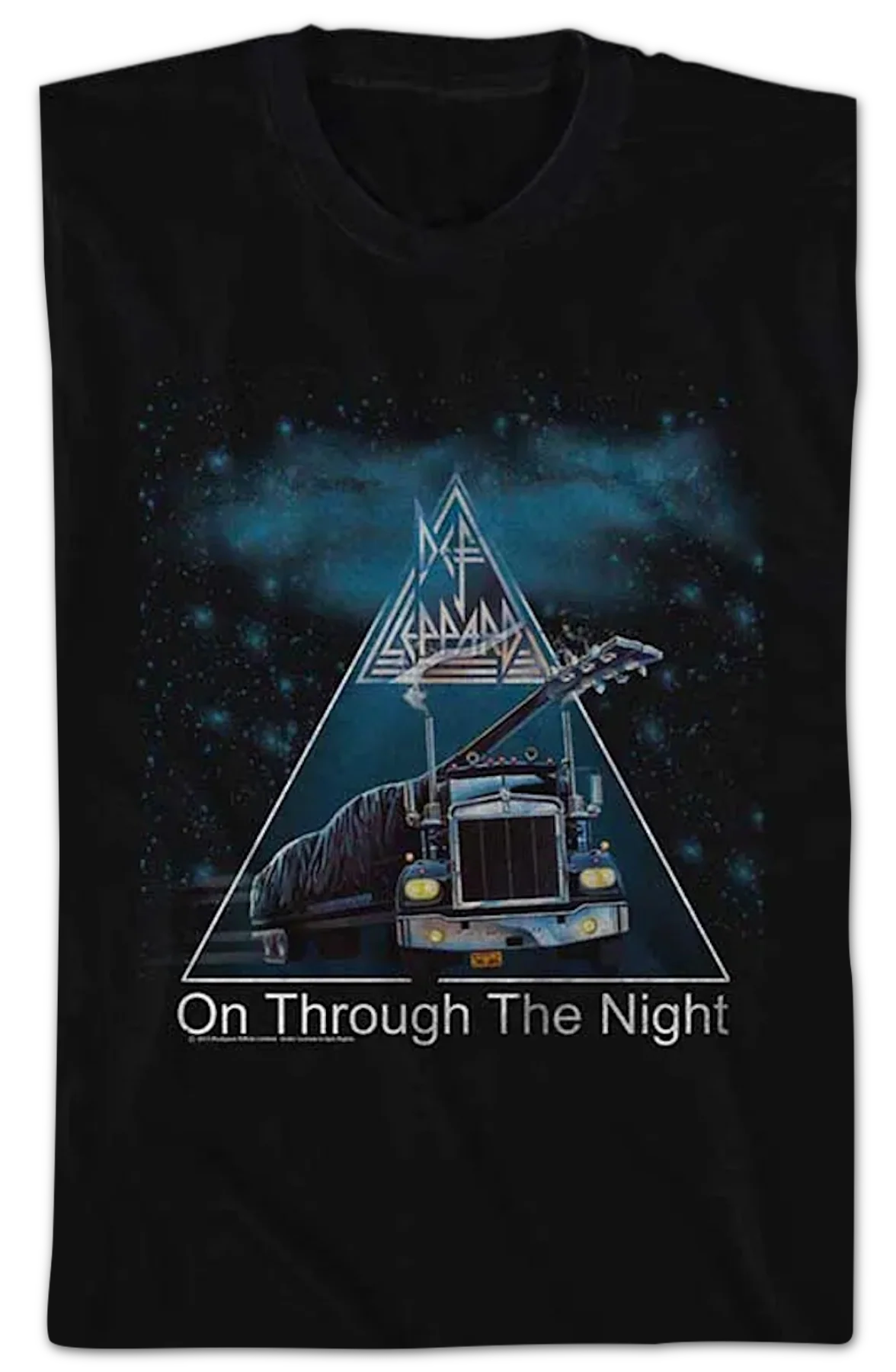 On Through The Night Triangle Def Leppard T-Shirt - Image 2