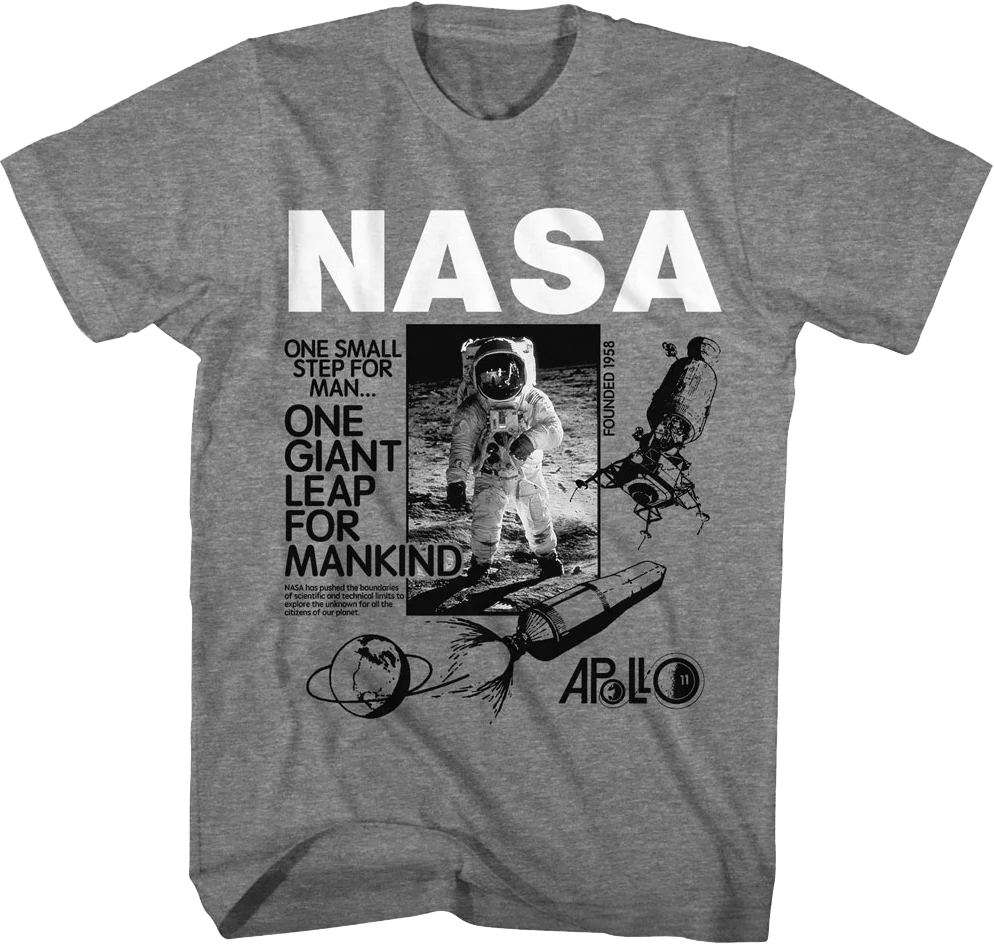 One Giant Leap For Mankind NASA T-Shirt