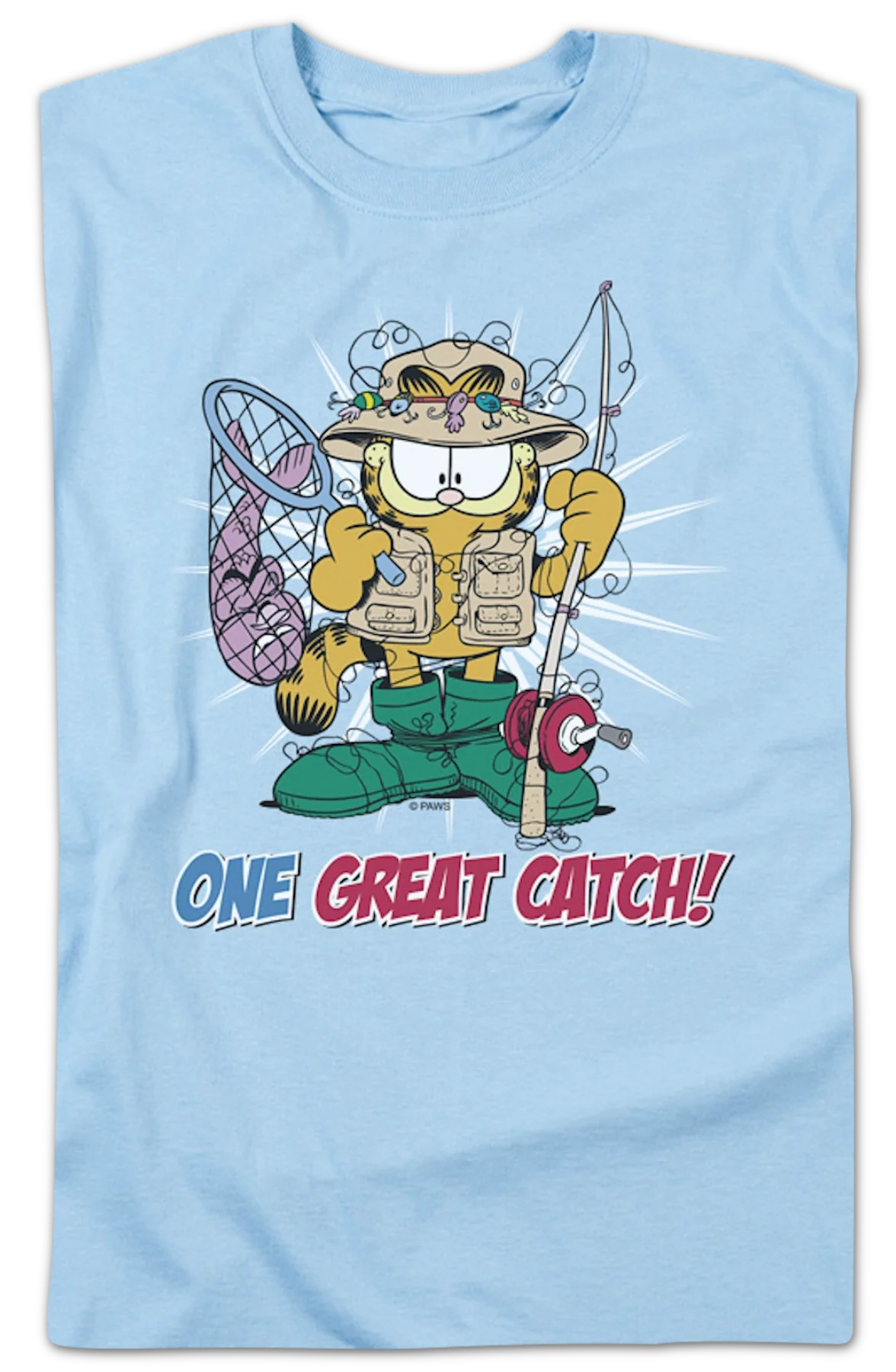 One Great Catch Garfield T-Shirt - Image 2