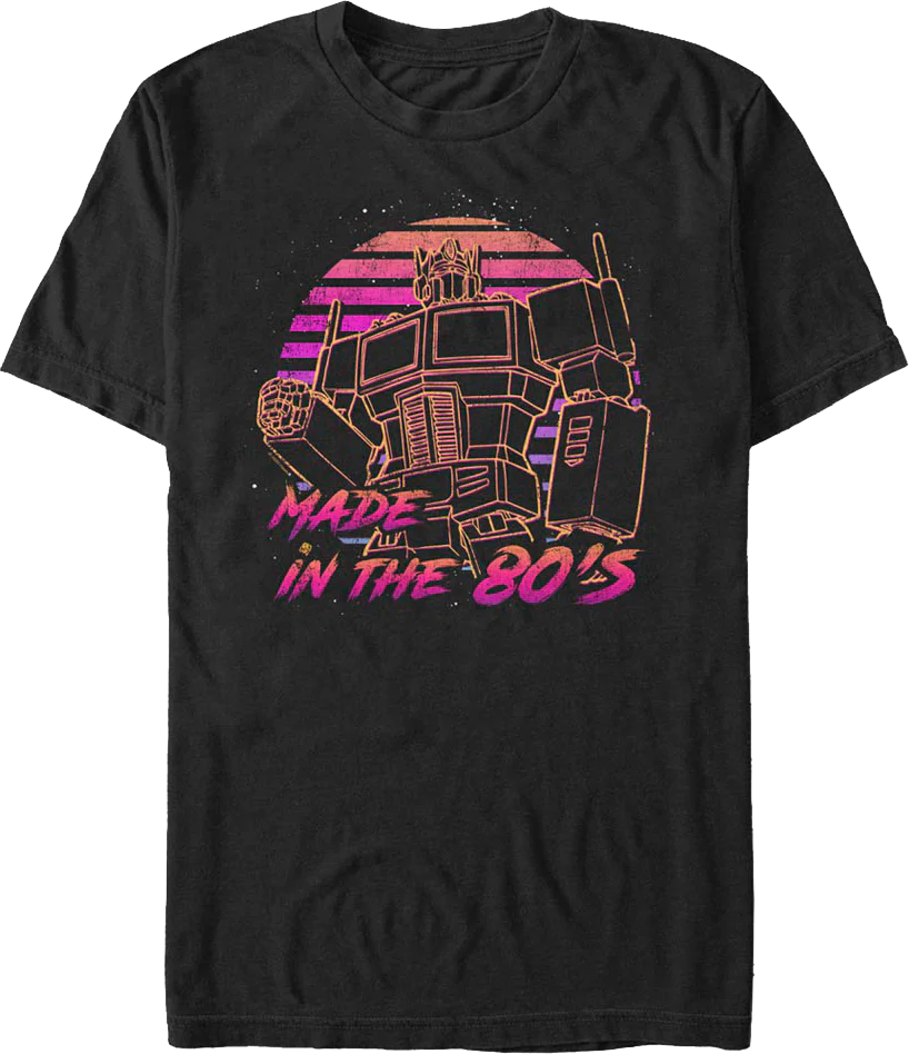 Optimus Prime Made In The 80's Transformers T-Shirt