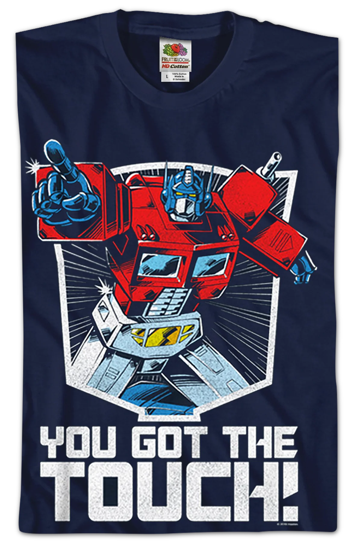 Optimus Prime You Got The Touch Transformers T-Shirt - Image 2