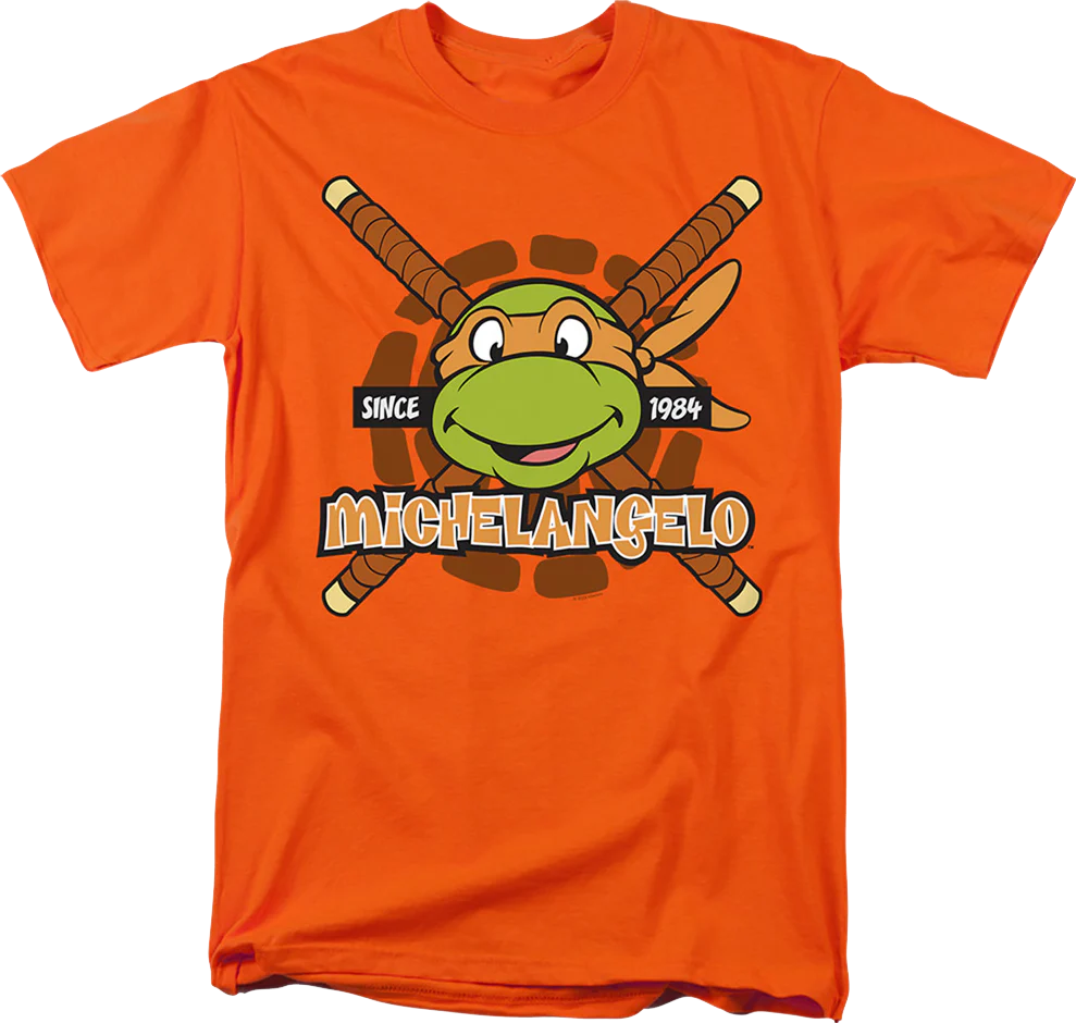Orange Michelangelo Since 1984 Teenage Mutant Ninja Turtles T-Shirt