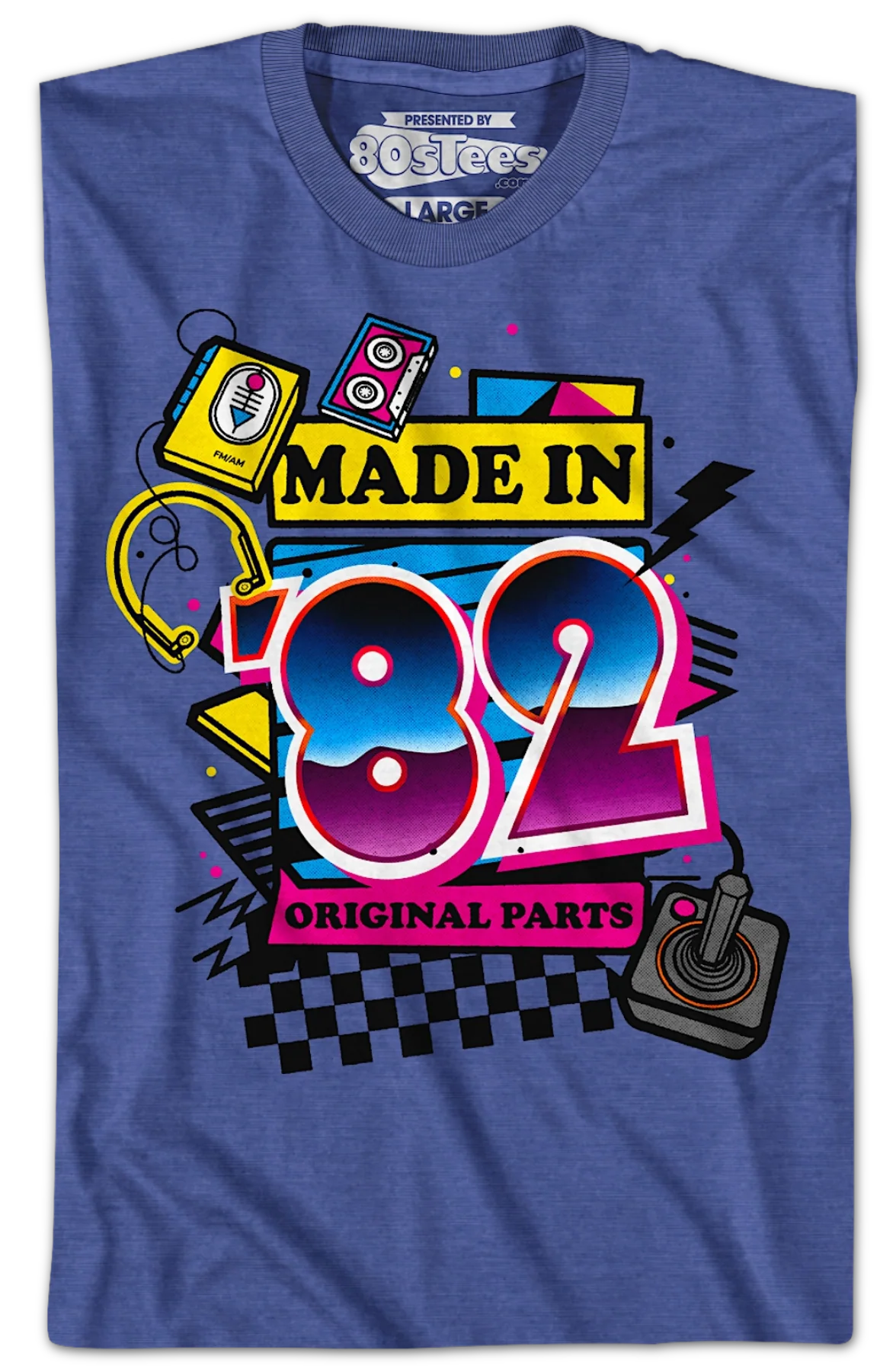 Original Parts Made In '82 T-Shirt - Image 2