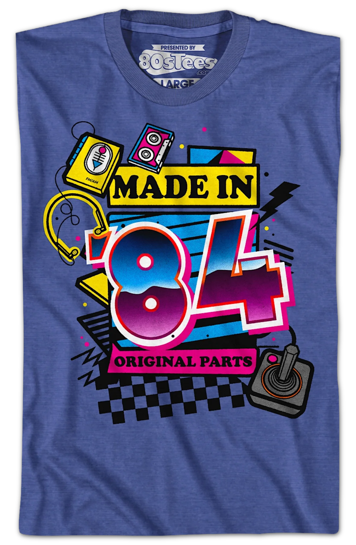 Original Parts Made In '84 T-Shirt - Image 2