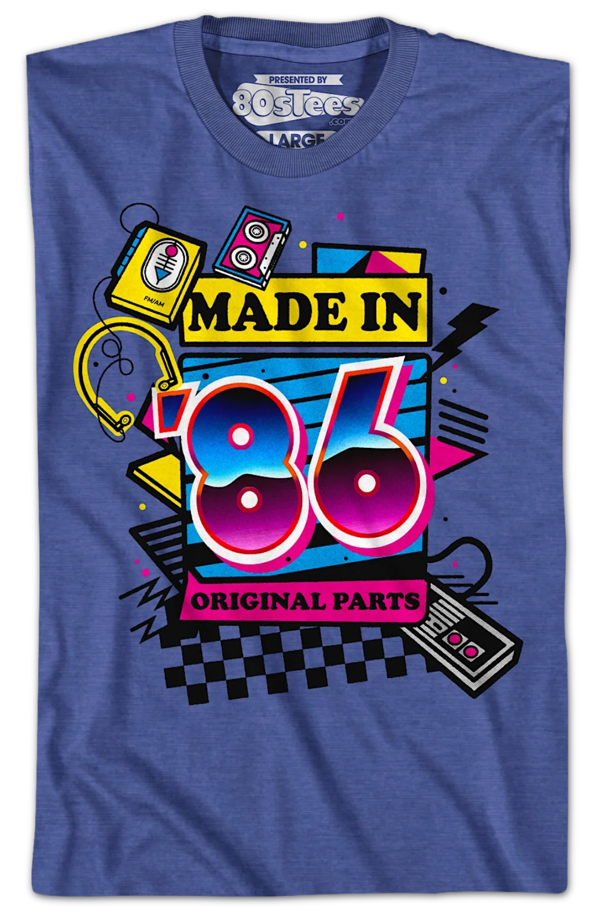Original Parts Made In '86 T-Shirt - Image 2