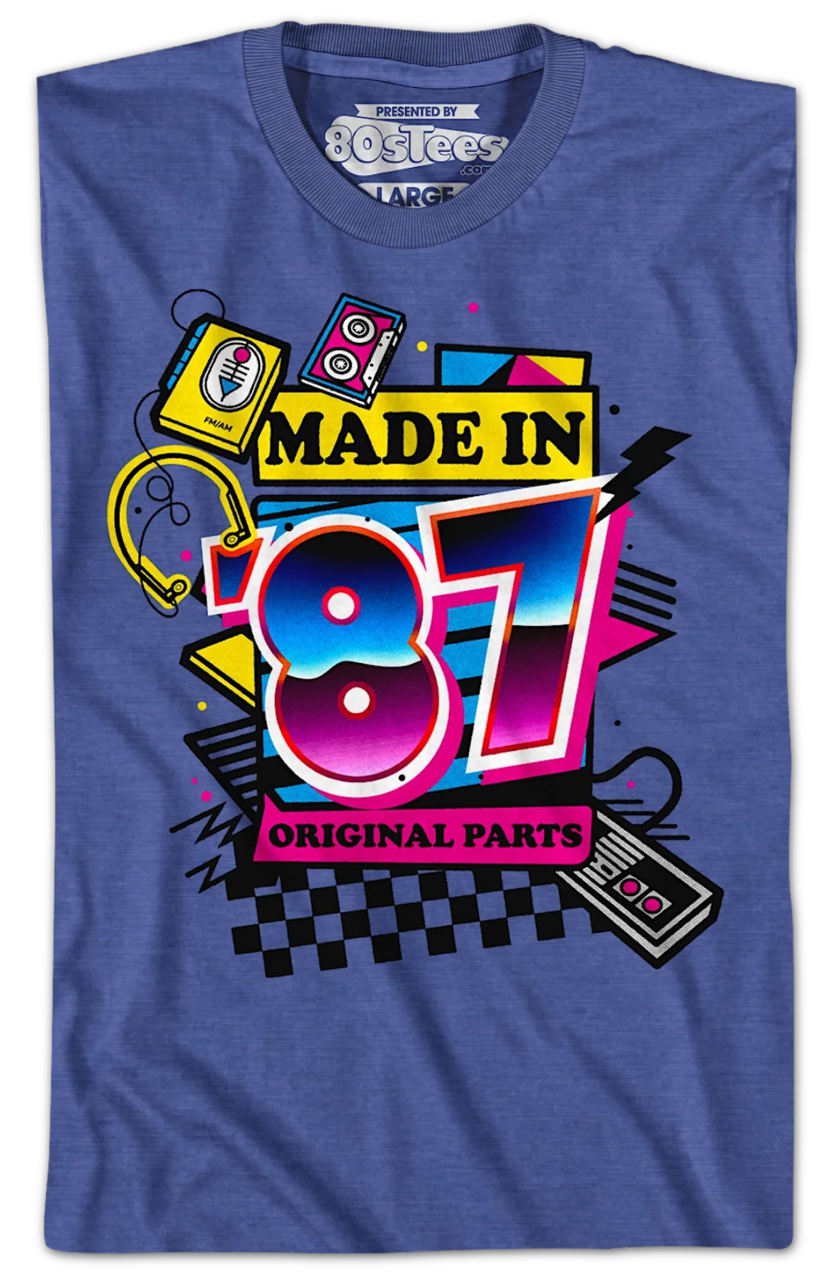 Original Parts Made In '87 T-Shirt - Image 2