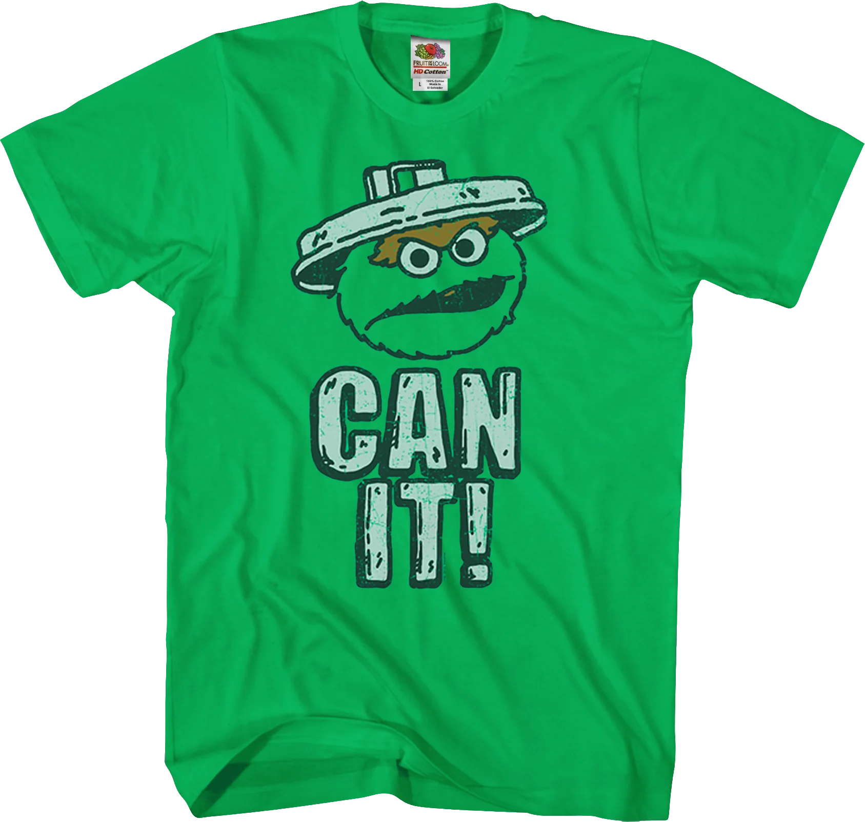 Oscar The Grouch Can It Sesame Street T-Shirt