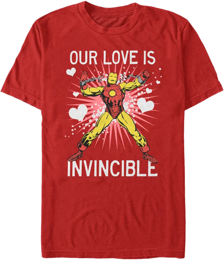 Our Love Is Invincible Iron Man T-Shirt