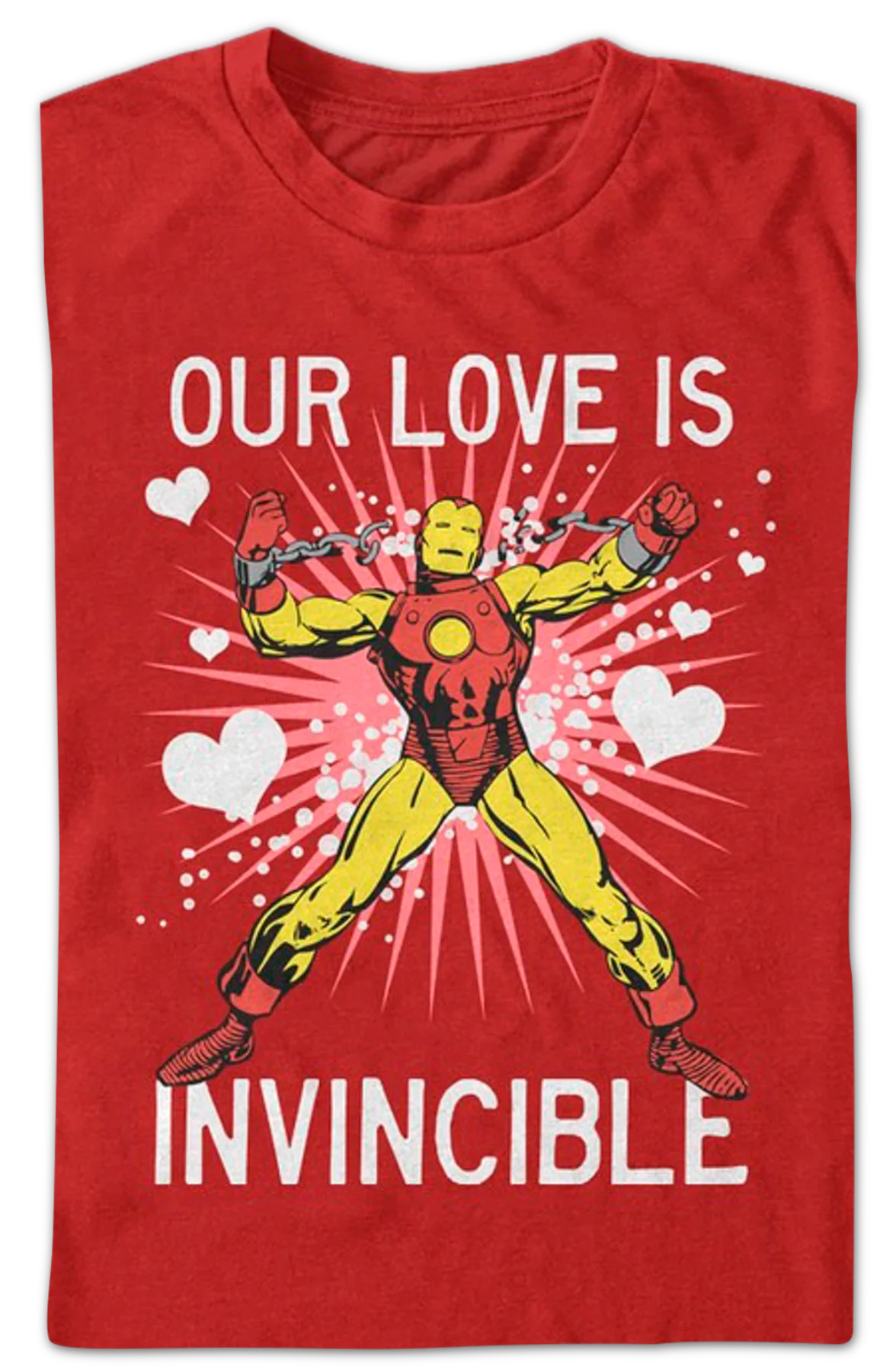 Our Love Is Invincible Iron Man T-Shirt - Image 2