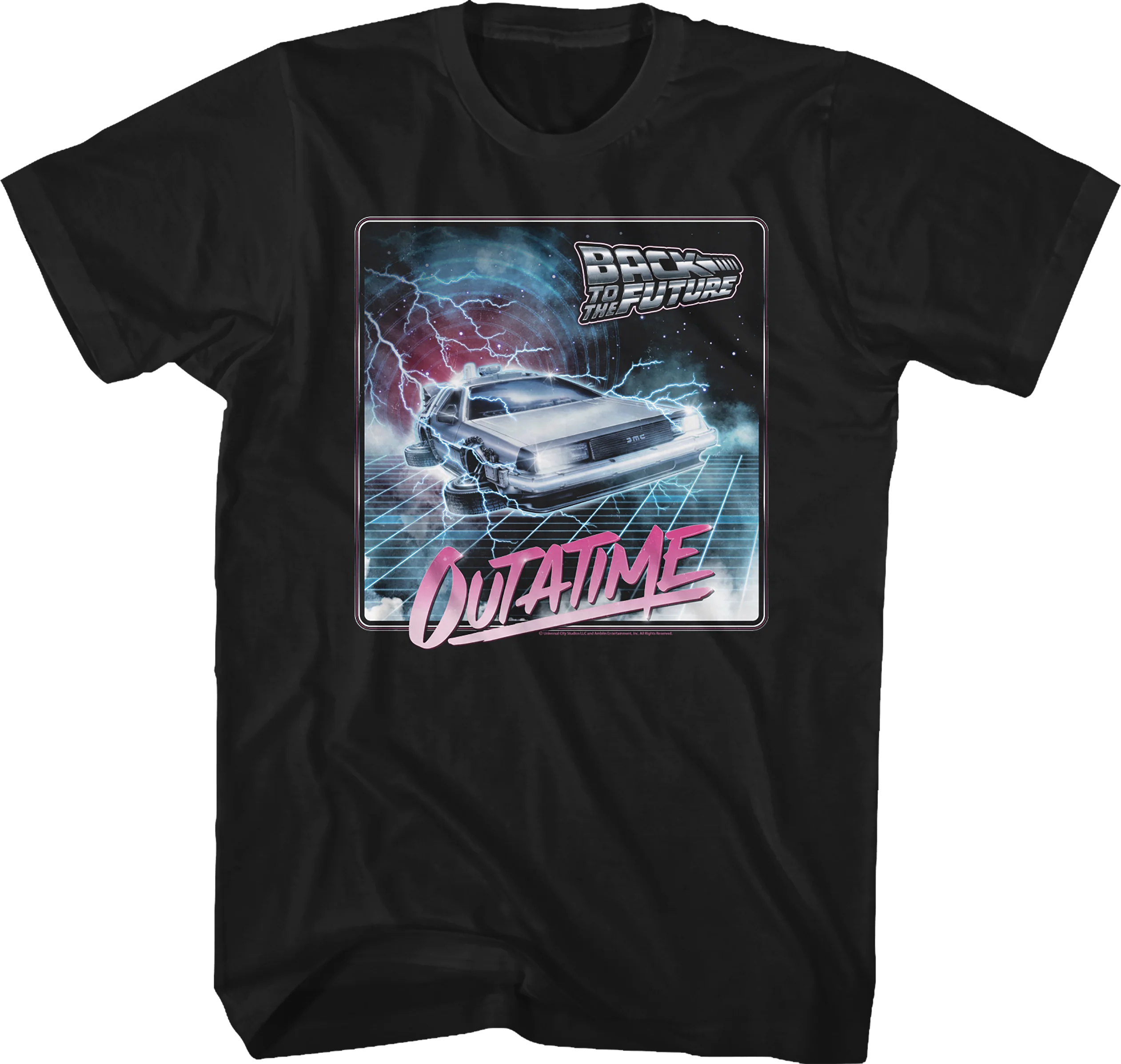 OUTATIME Lightning Storm Back To The Future T-Shirt