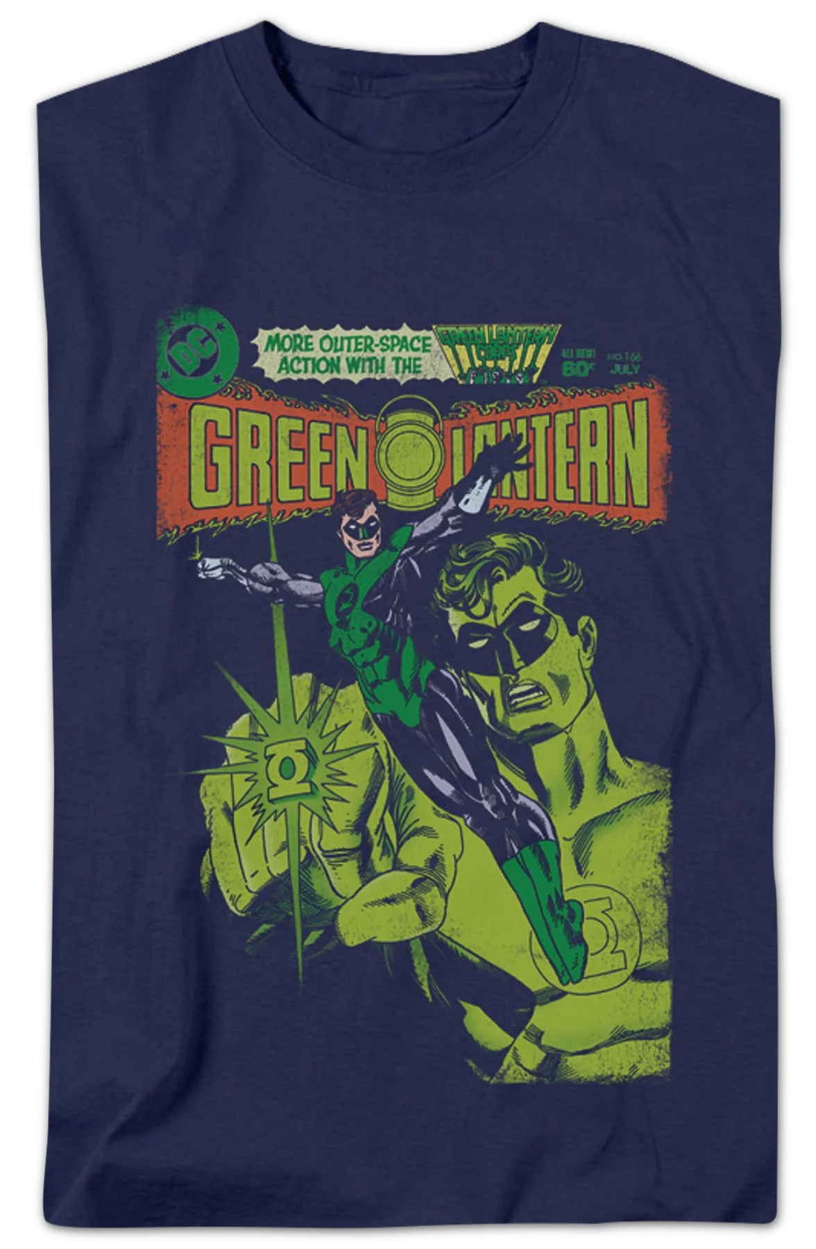 Outer-Space Action Green Lantern DC Comics T-Shirt - Image 2
