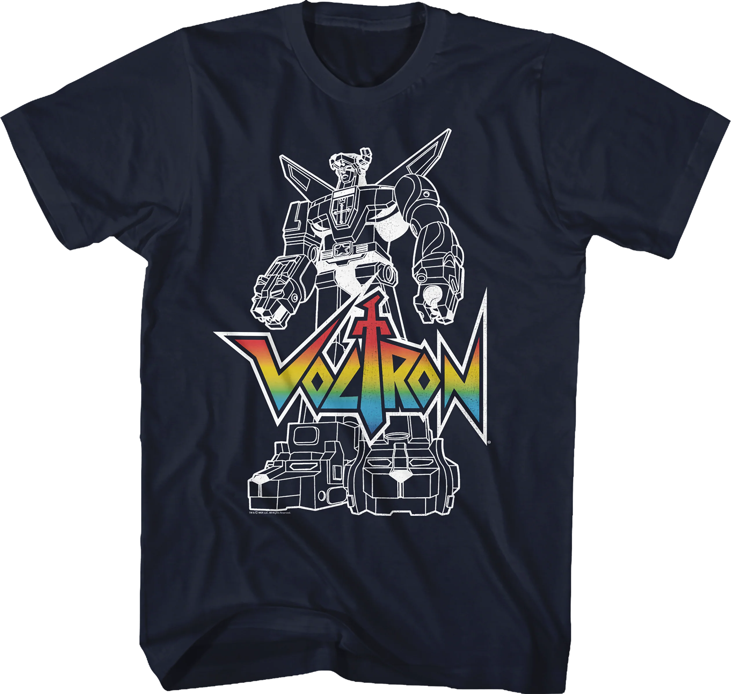 Outlined Defender of the Universe Voltron T-Shirt