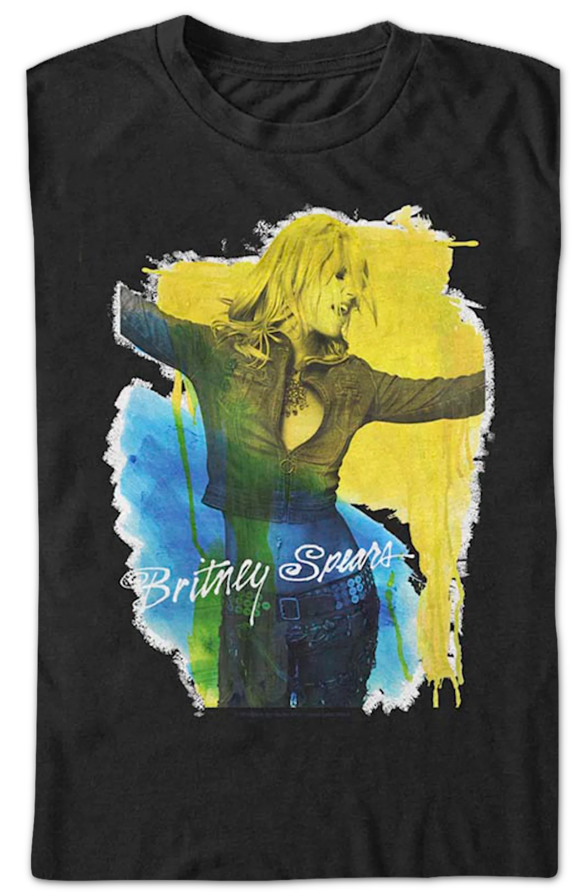 Paint Splatter Britney Spears T-Shirt - Image 2