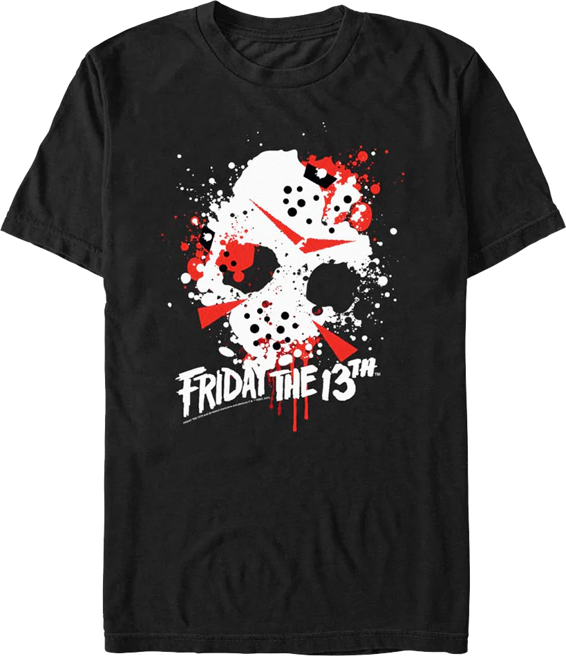 Paint Splatter Friday the 13th T-Shirt