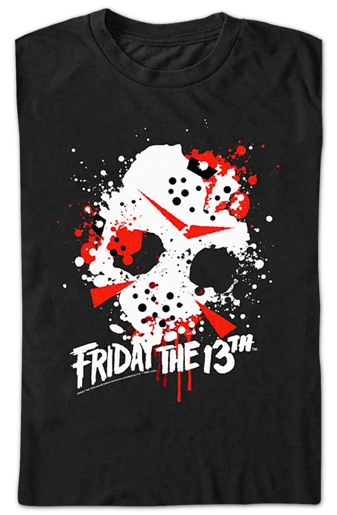 Paint Splatter Friday the 13th T-Shirt - Image 2