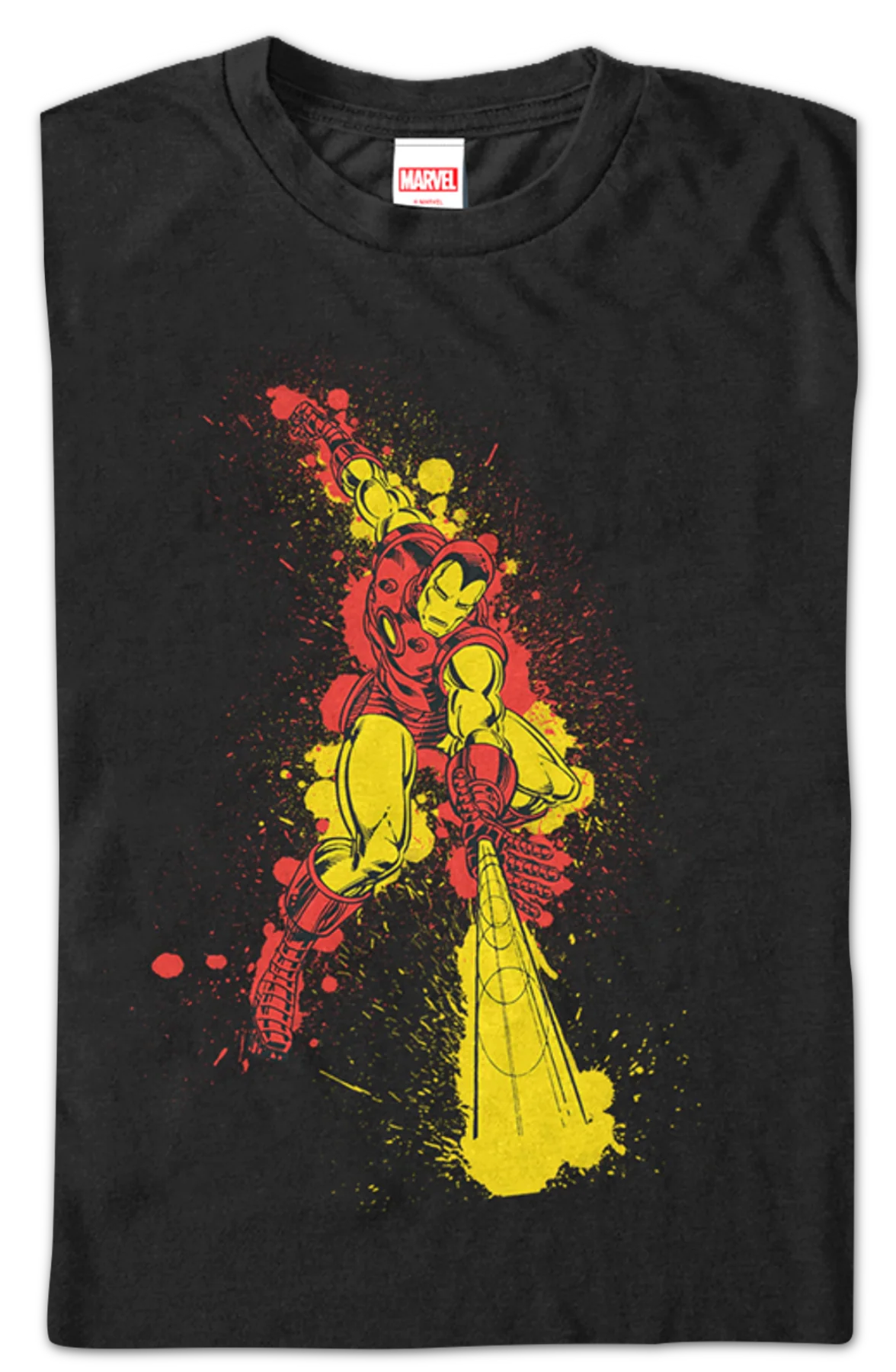 Paint Splatter Iron Man T-Shirt - Image 2