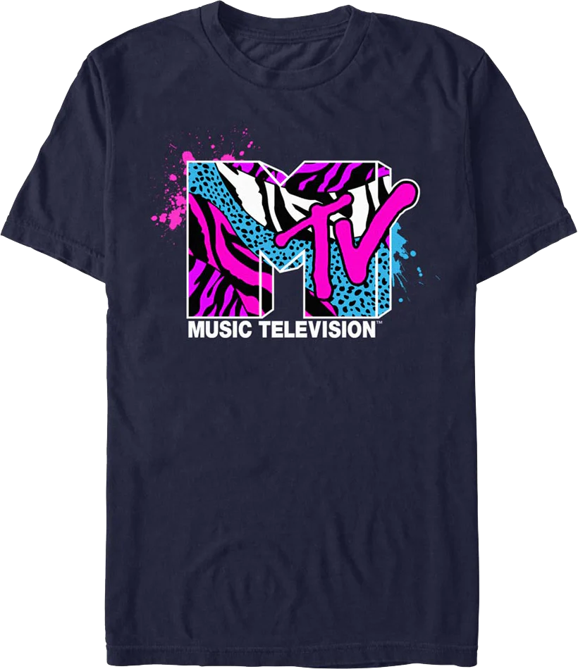 Paint Splatter Logo MTV Shirt