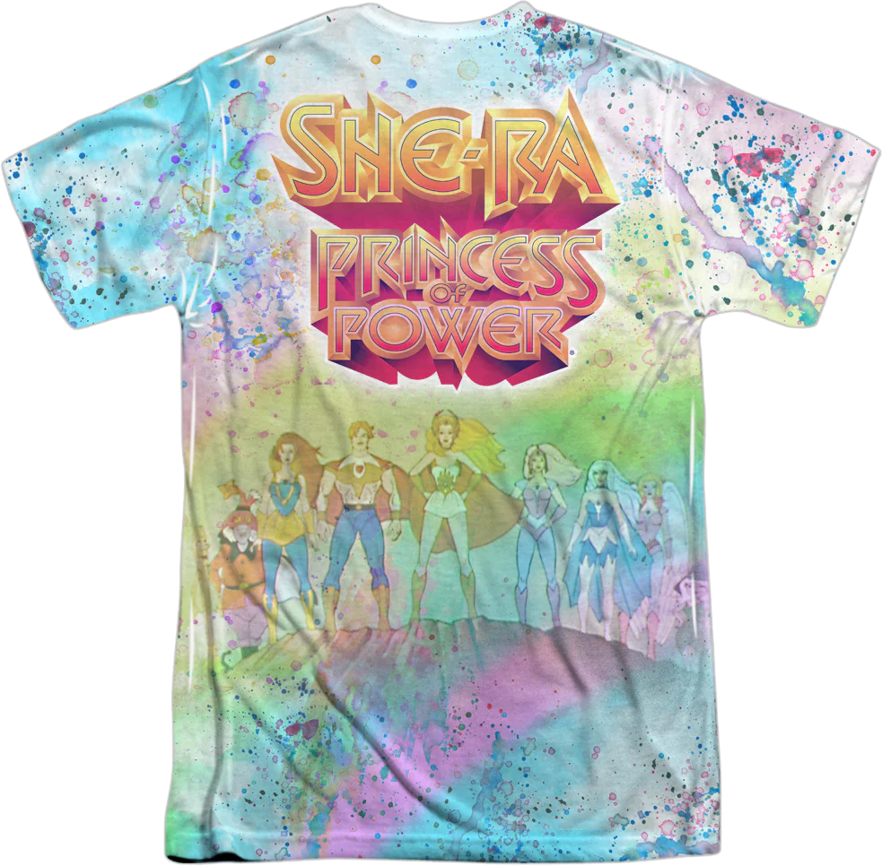 Paint Splattered She-Ra Masters of the Universe T-Shirt - Image 3