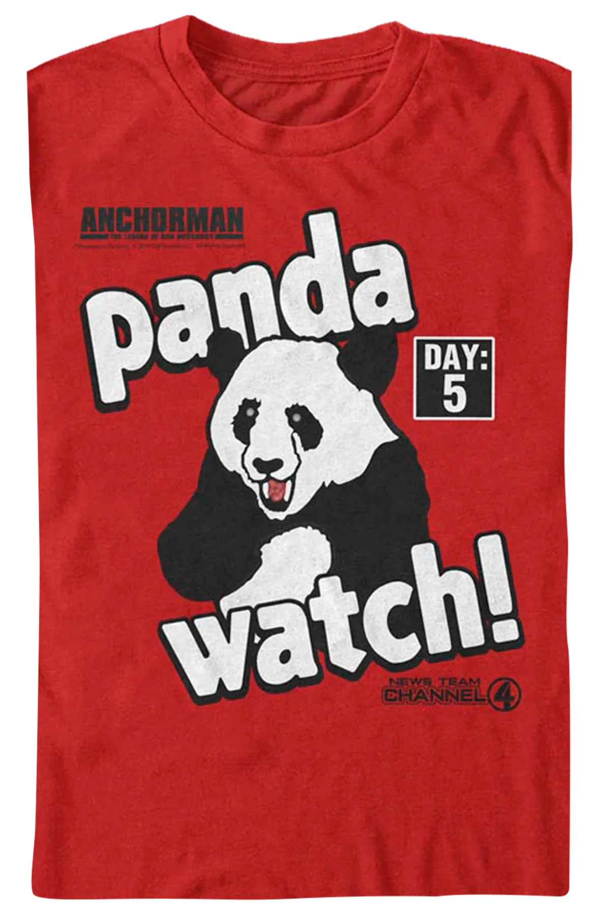 Panda Watch Anchorman T-Shirt - Image 2